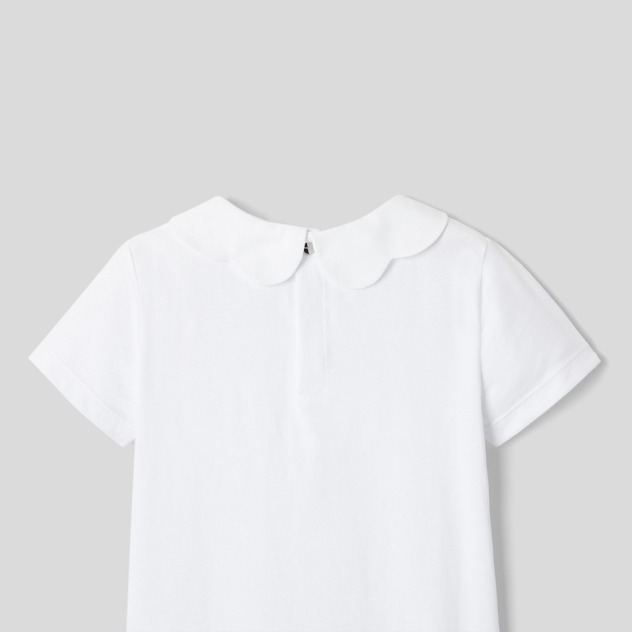 Girl polo shirt with scalloped collar - Image 4