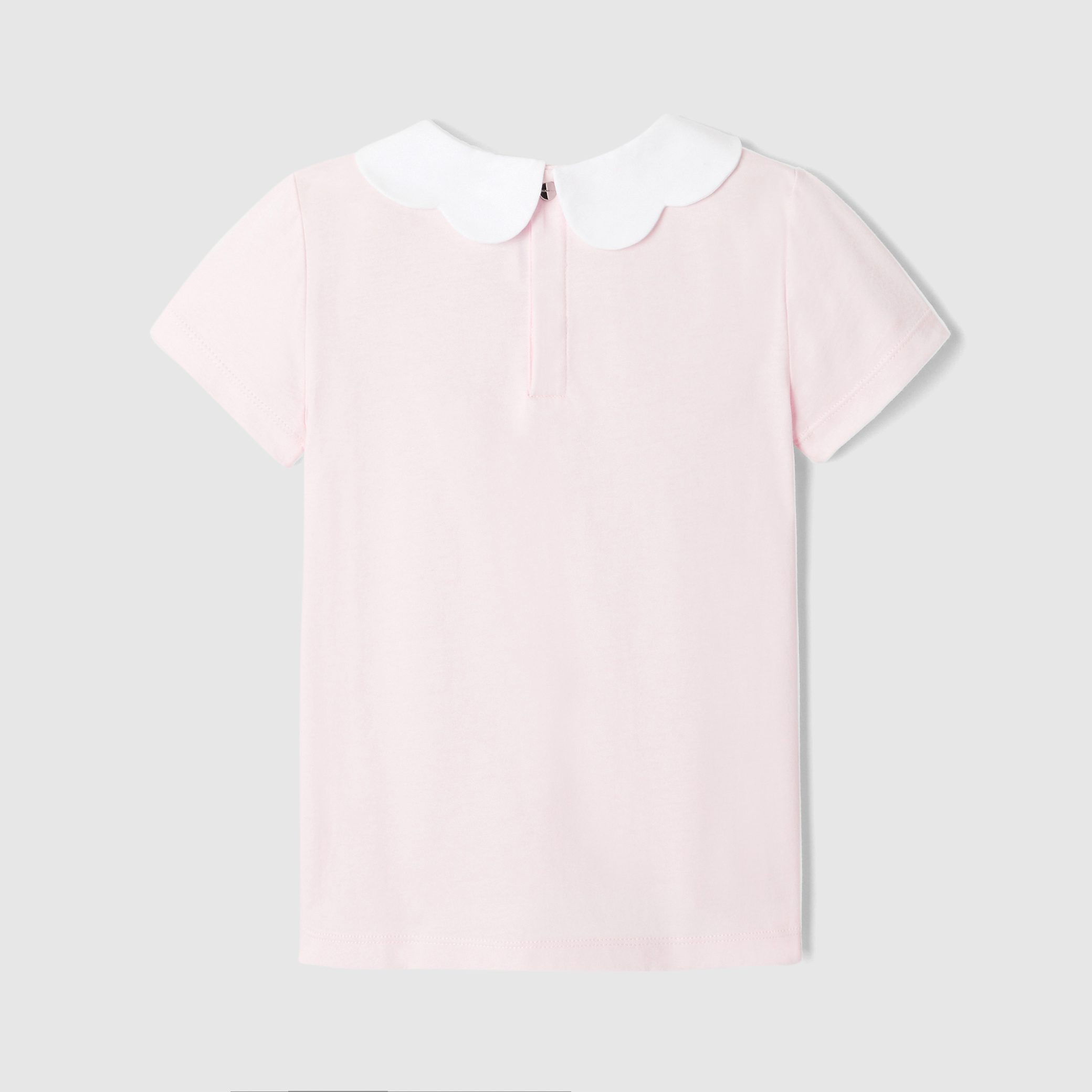 Girl Polo Shirt with Scalloped Collar - Image 2