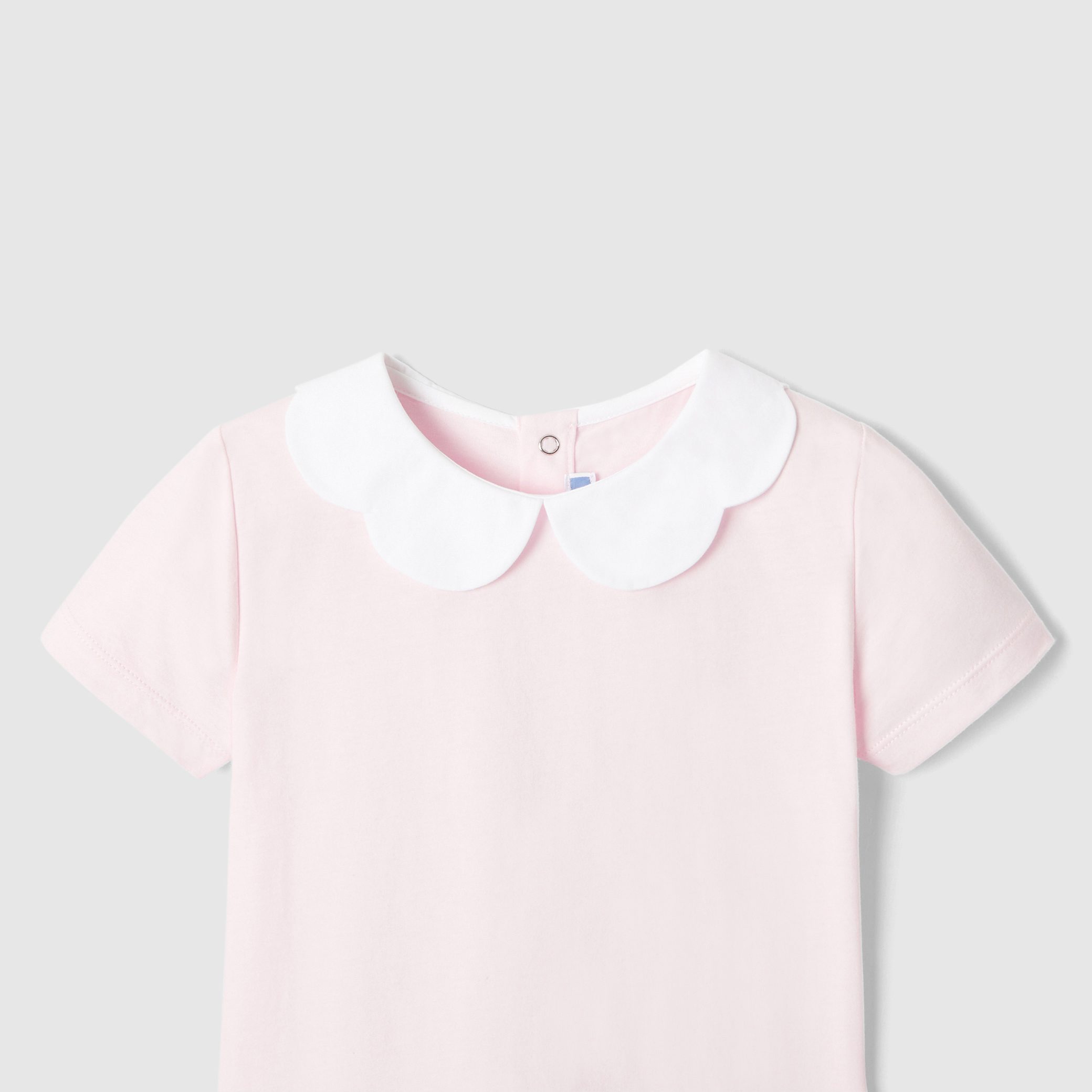 Girl Polo Shirt with Scalloped Collar - Image 3