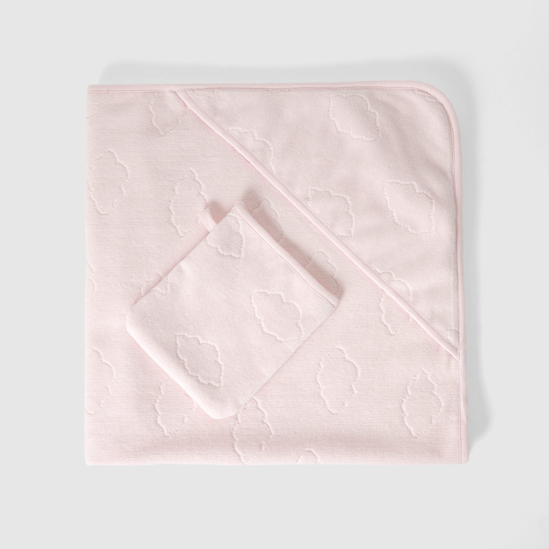 Petit Paris Hooded Towel - Cloud Pink