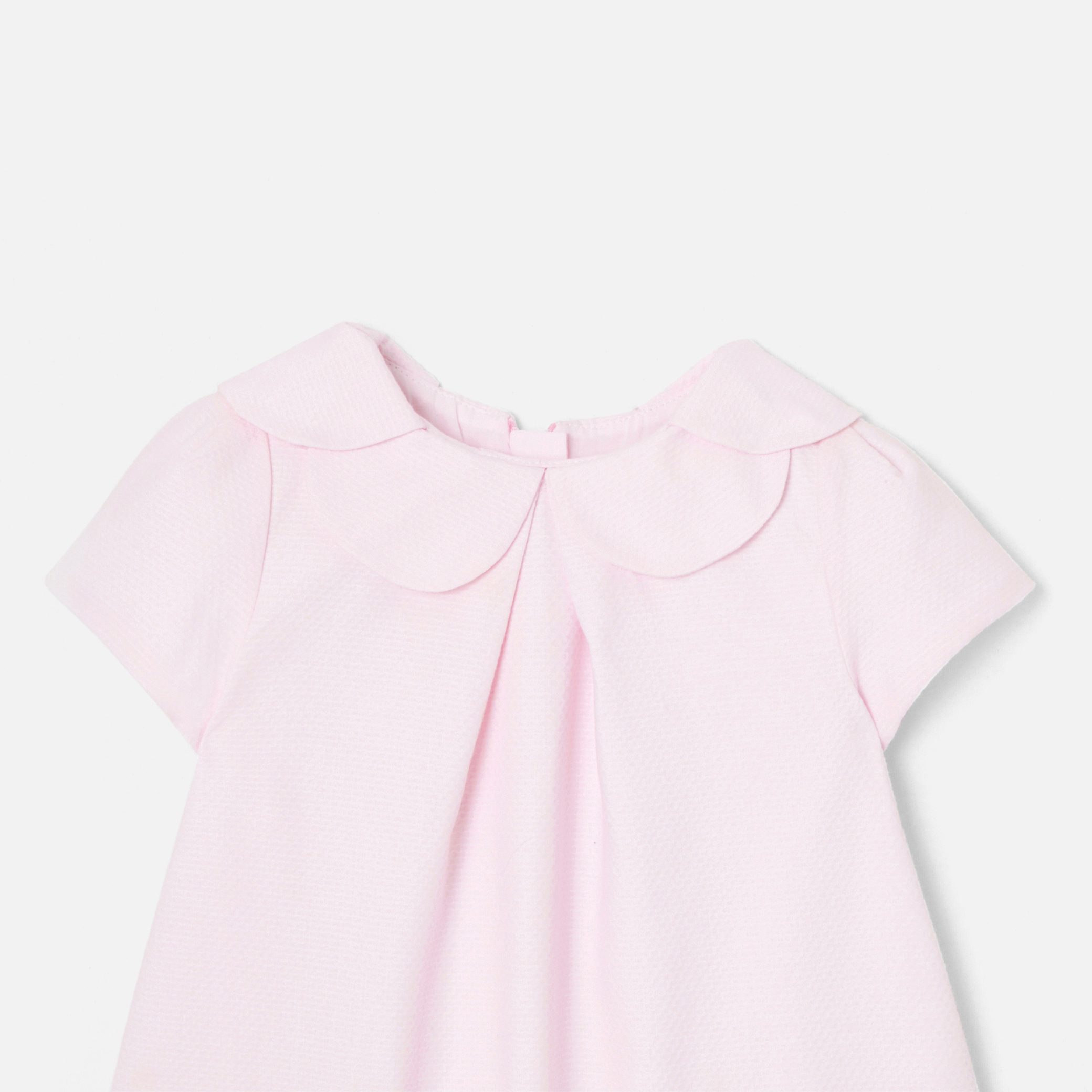 Baby Girl Dress In Cotton Pique - Image 3