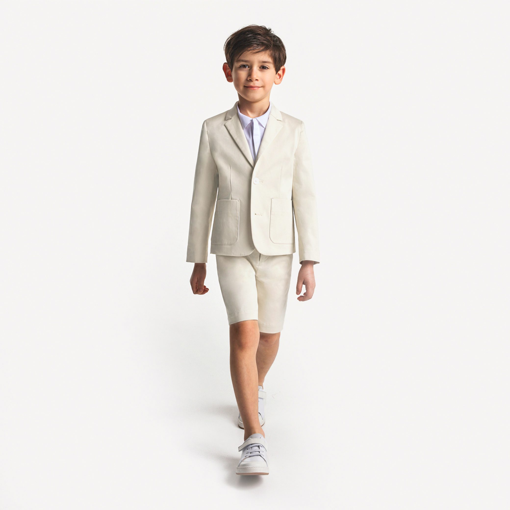 Boy Jacket In Cotton Satin