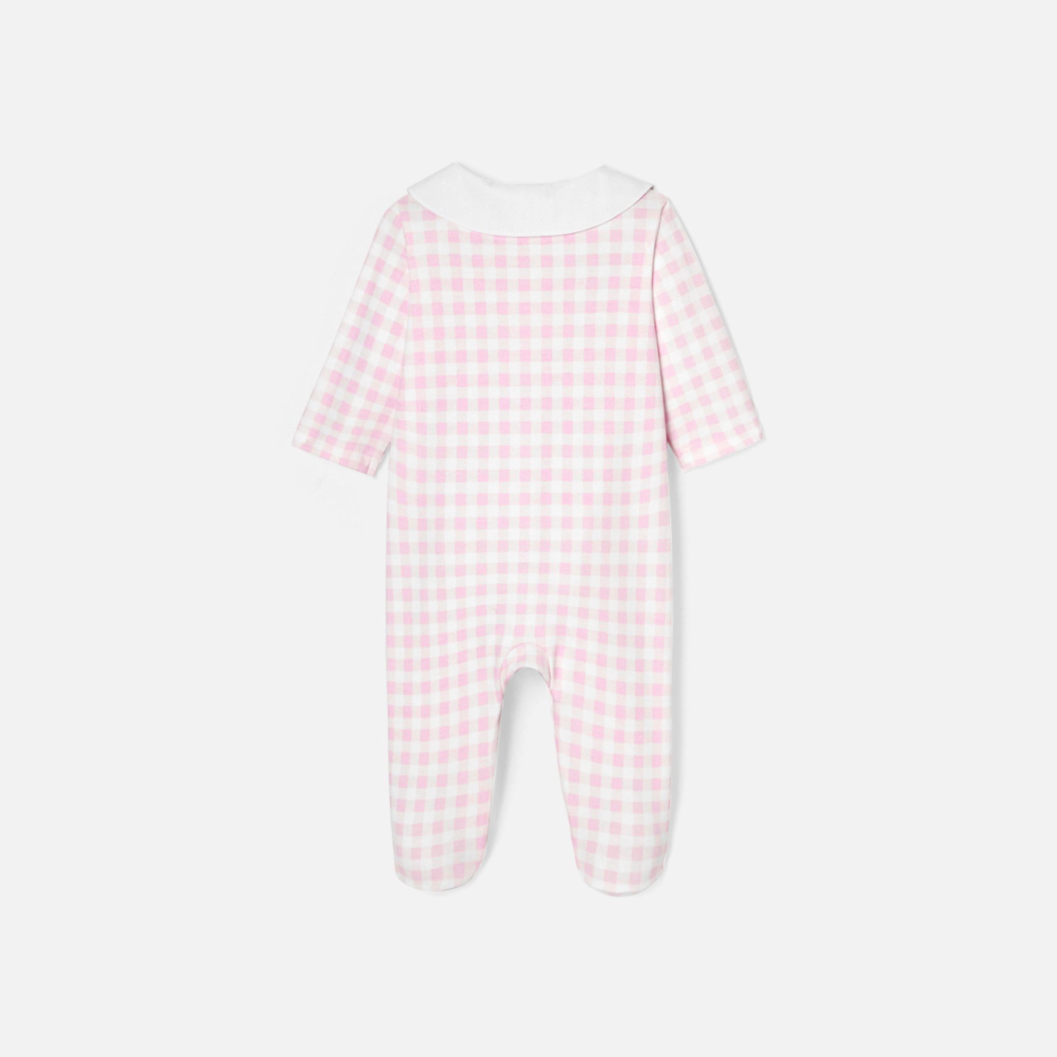 Baby Girl Gingham Print  Pyjamas - Image 2