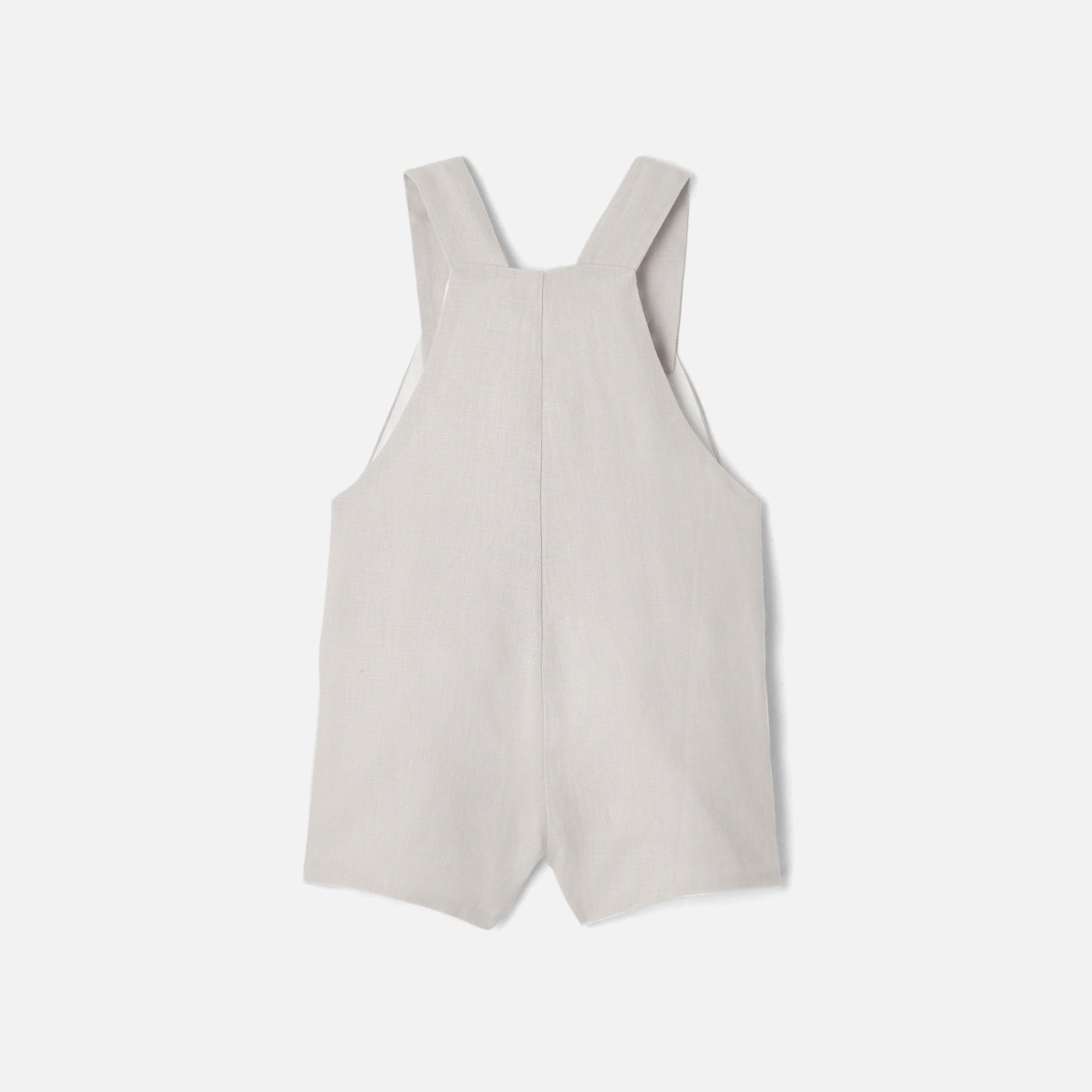 Baby Boy Linen Overalls - Image 2