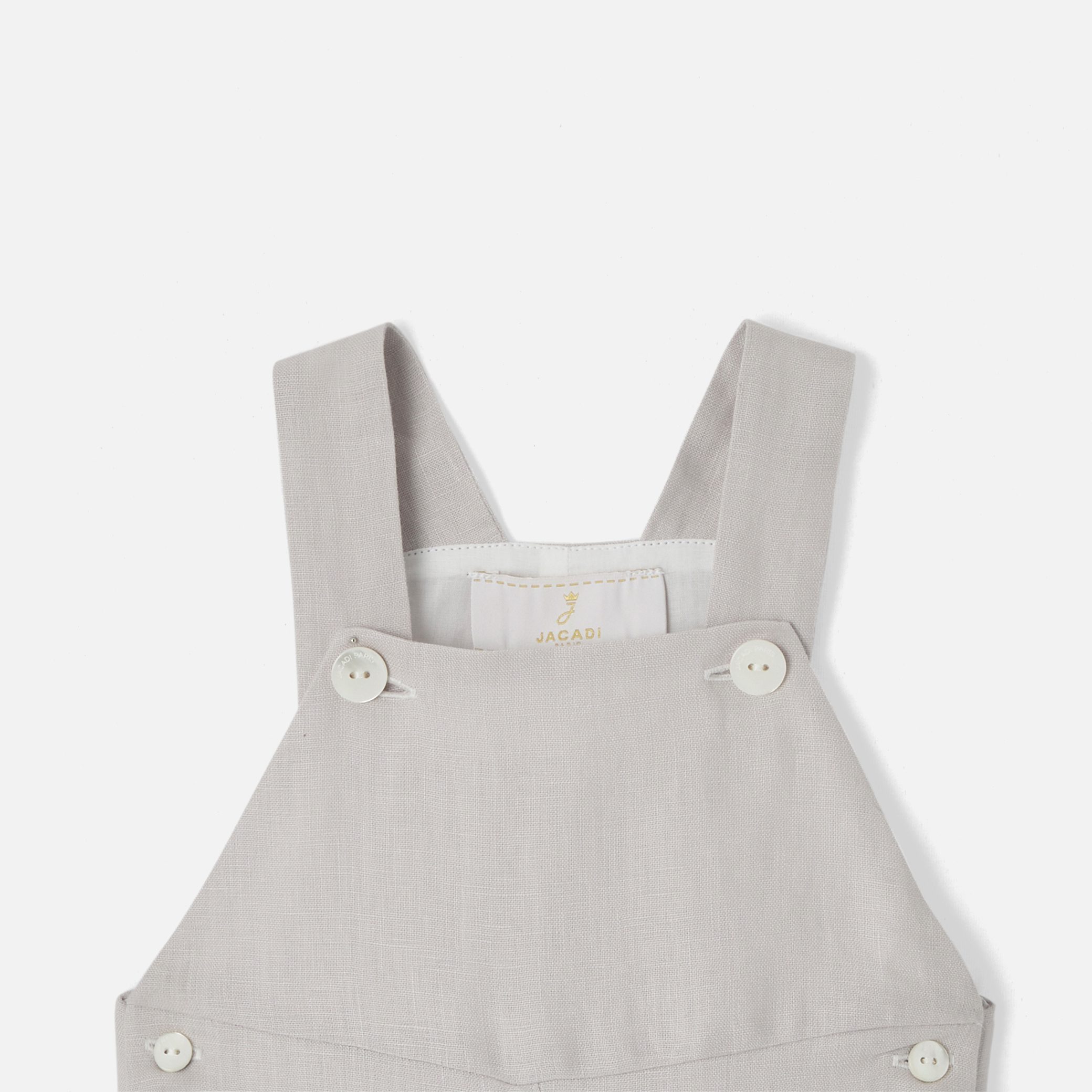 Baby Boy Linen Overalls - Image 3