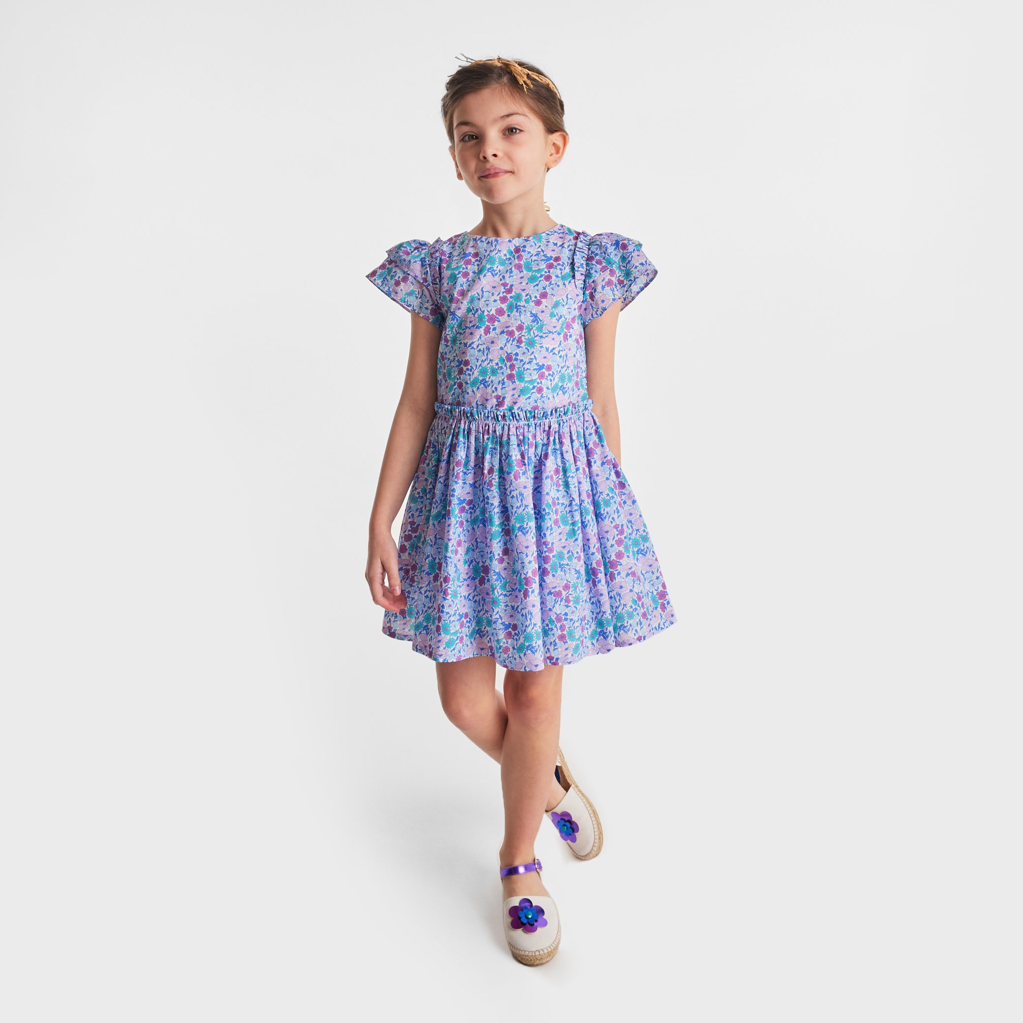 Girl Dress In Liberty Fabric