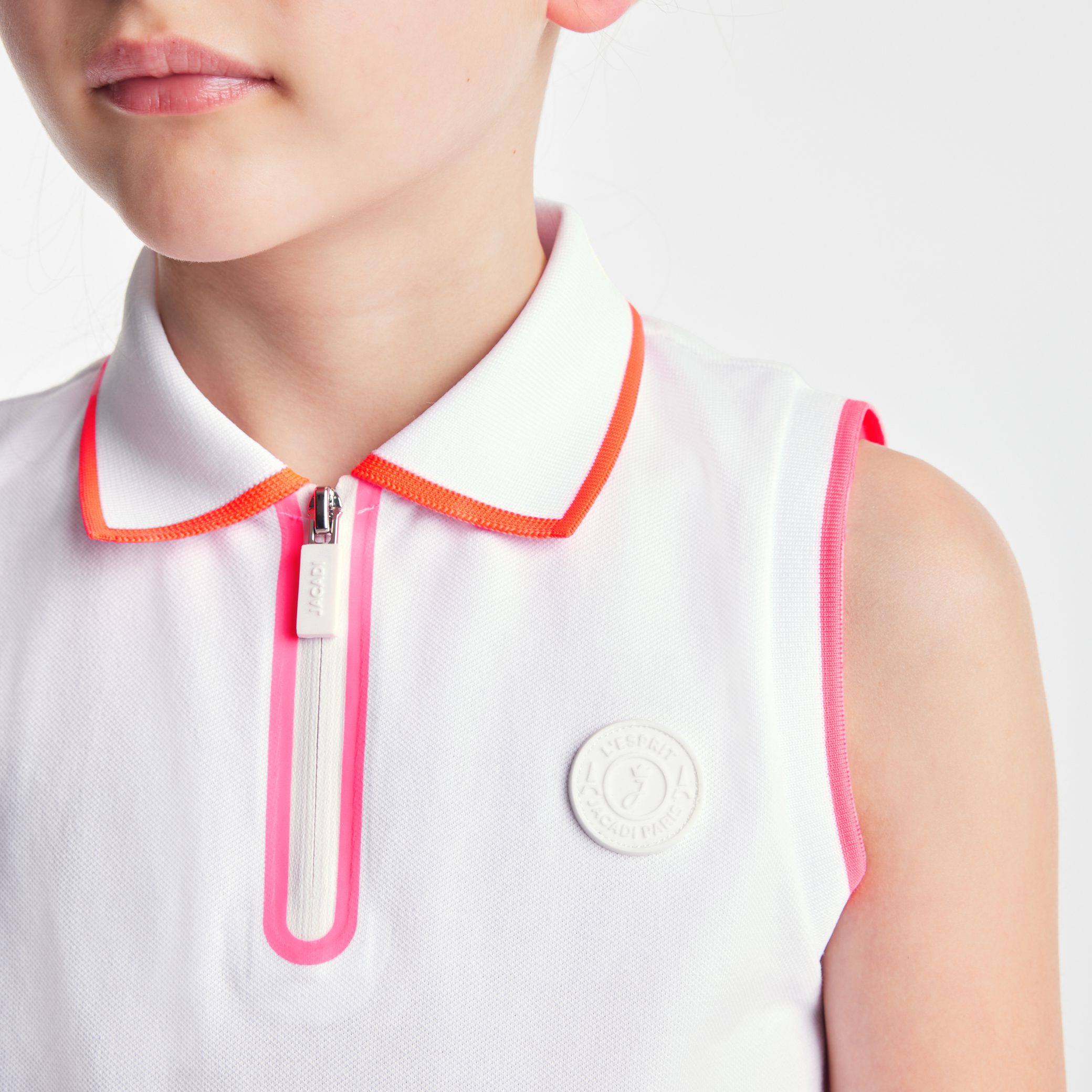 Girl Sleeveless Polo Shirt - Image 2