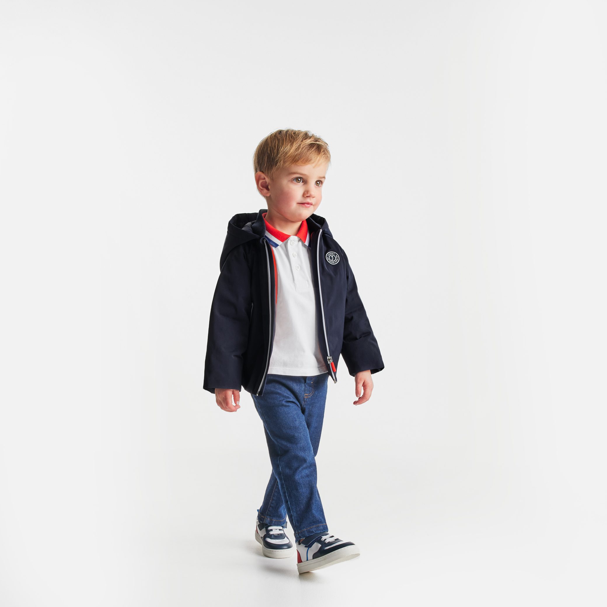 Baby Boy Parka Navy - Image 3