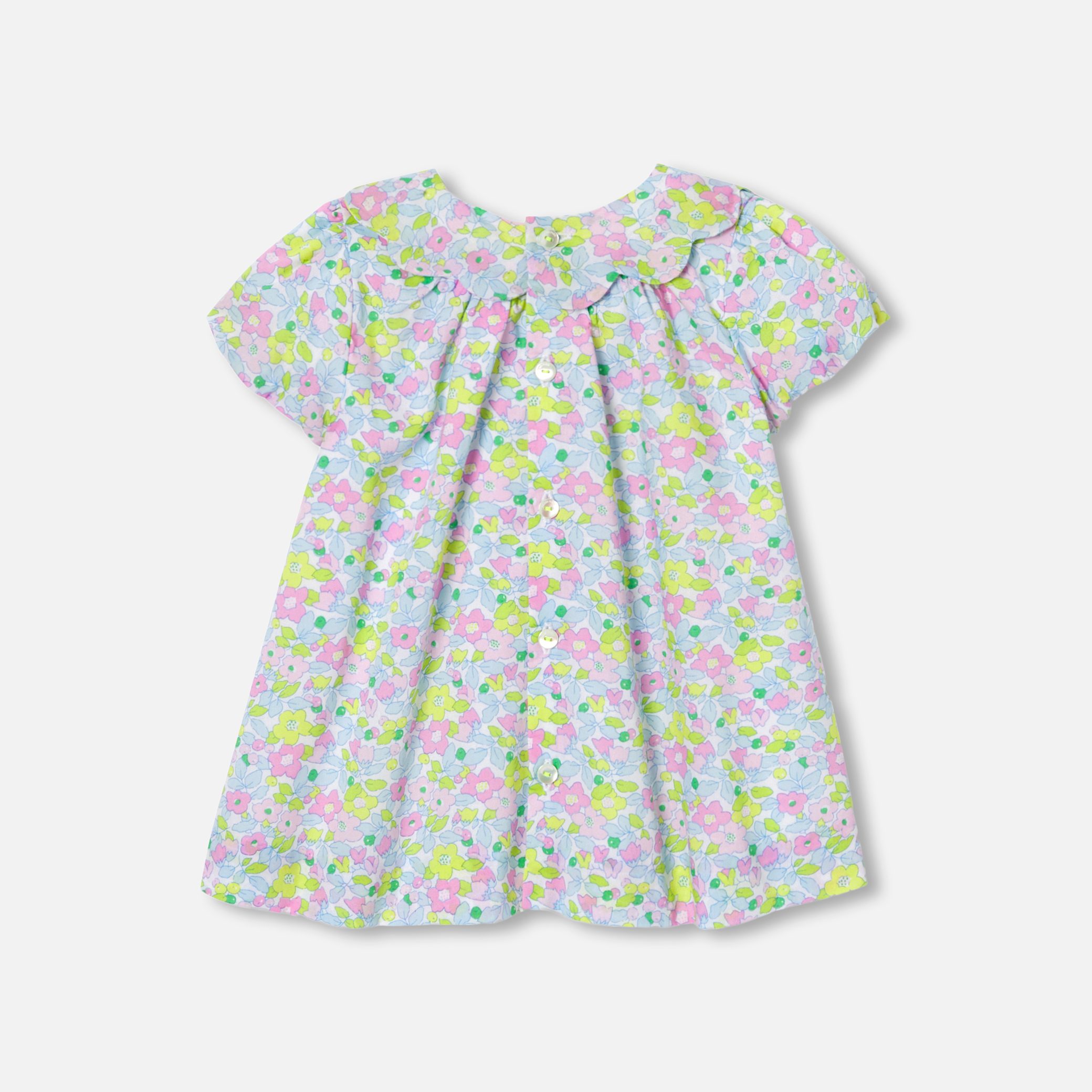Baby Girl Dress In Liberty Fabric - Image 2