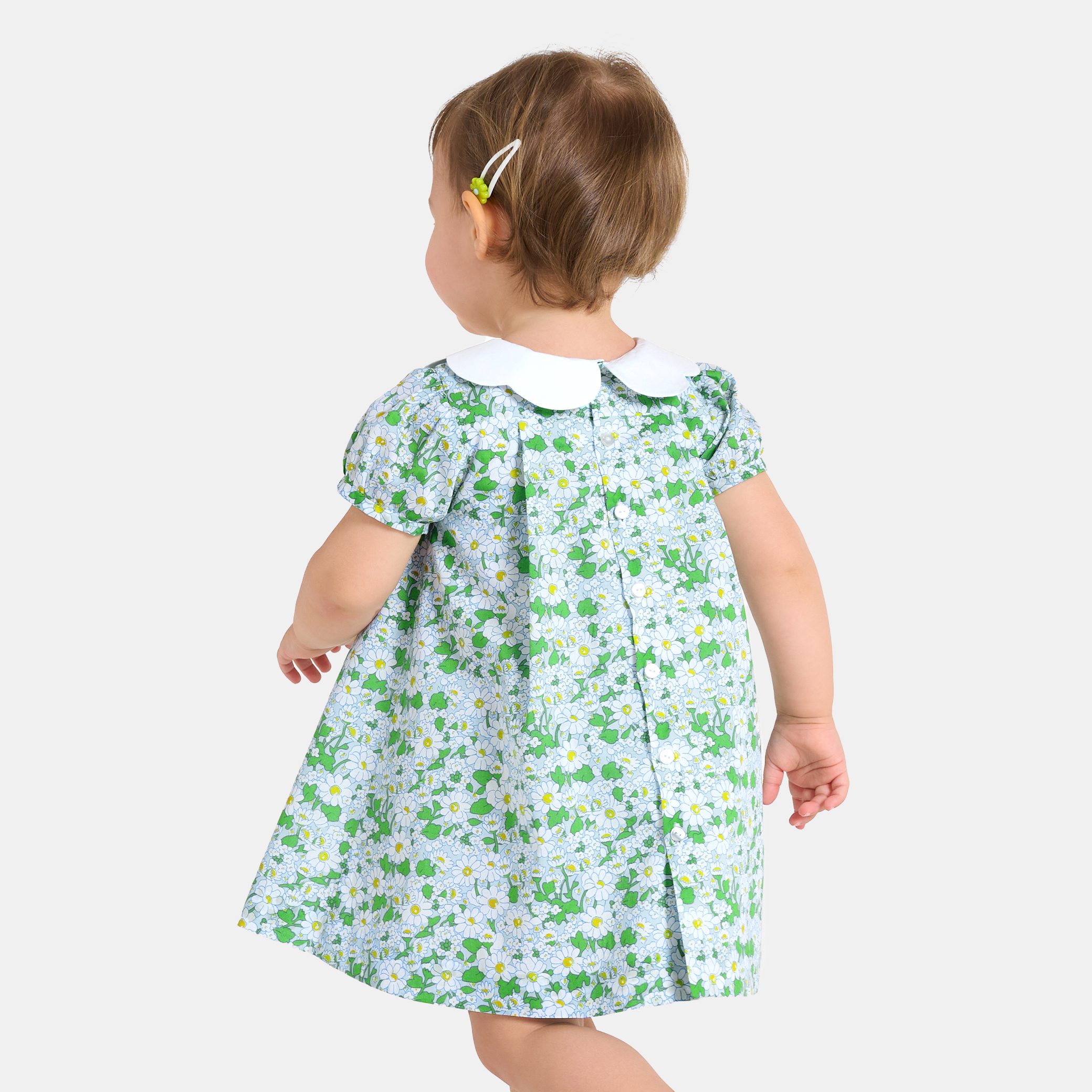 Baby Girl Dress In Liberty Fabric - Image 3
