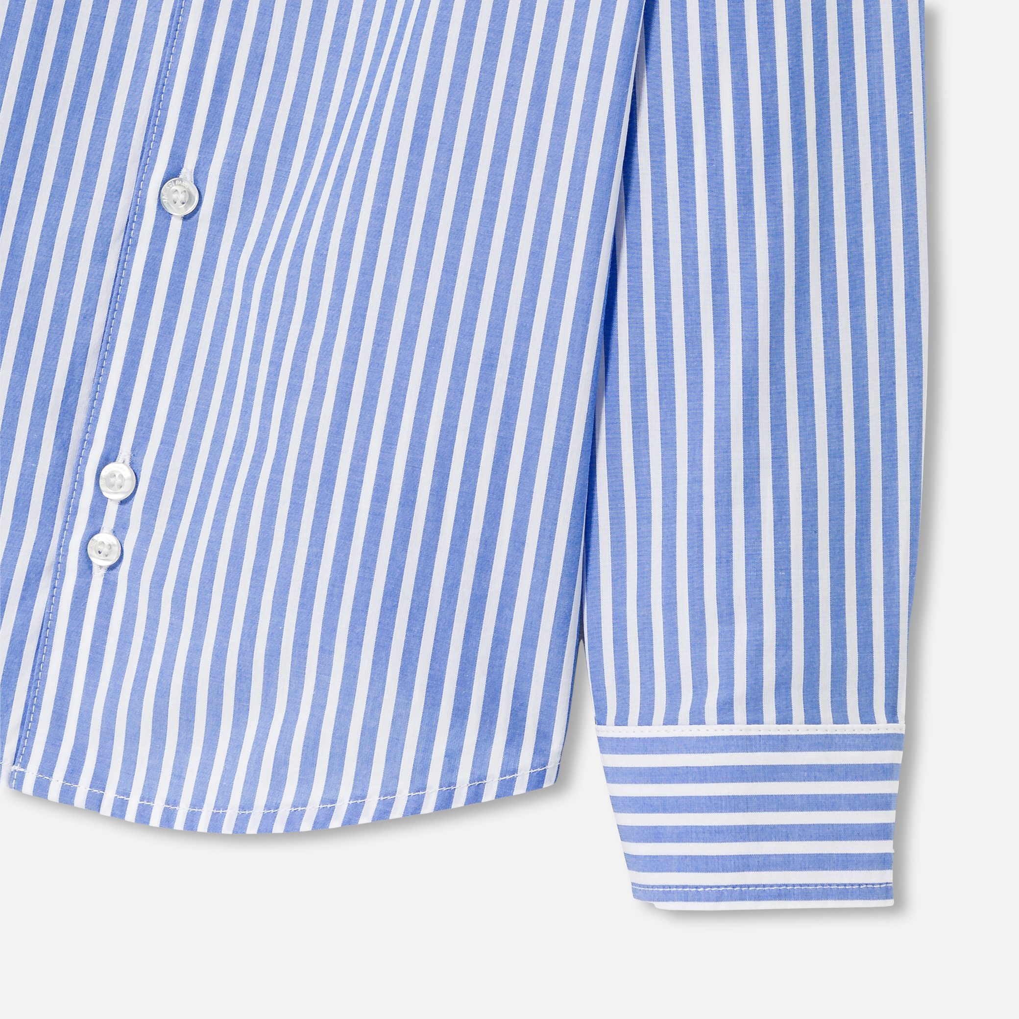 Boy Striped Shirt In  Poplin - Image 7