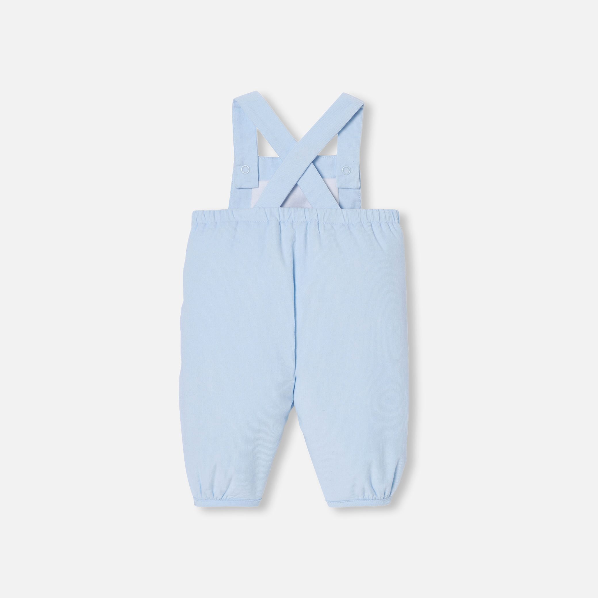 Baby Boy Velour Overalls - Image 2