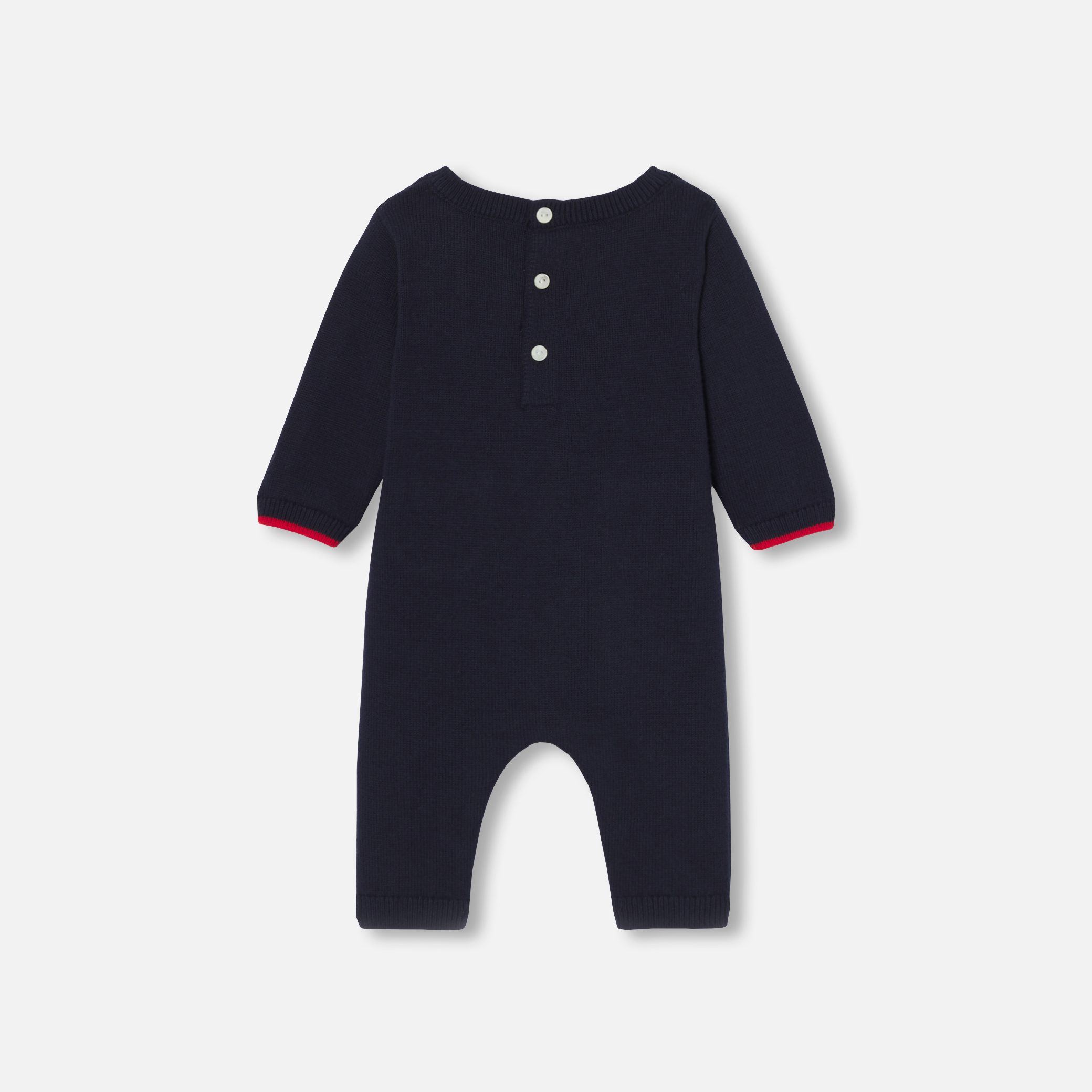 Baby Boy Knitted Jumpsuit - Image 2