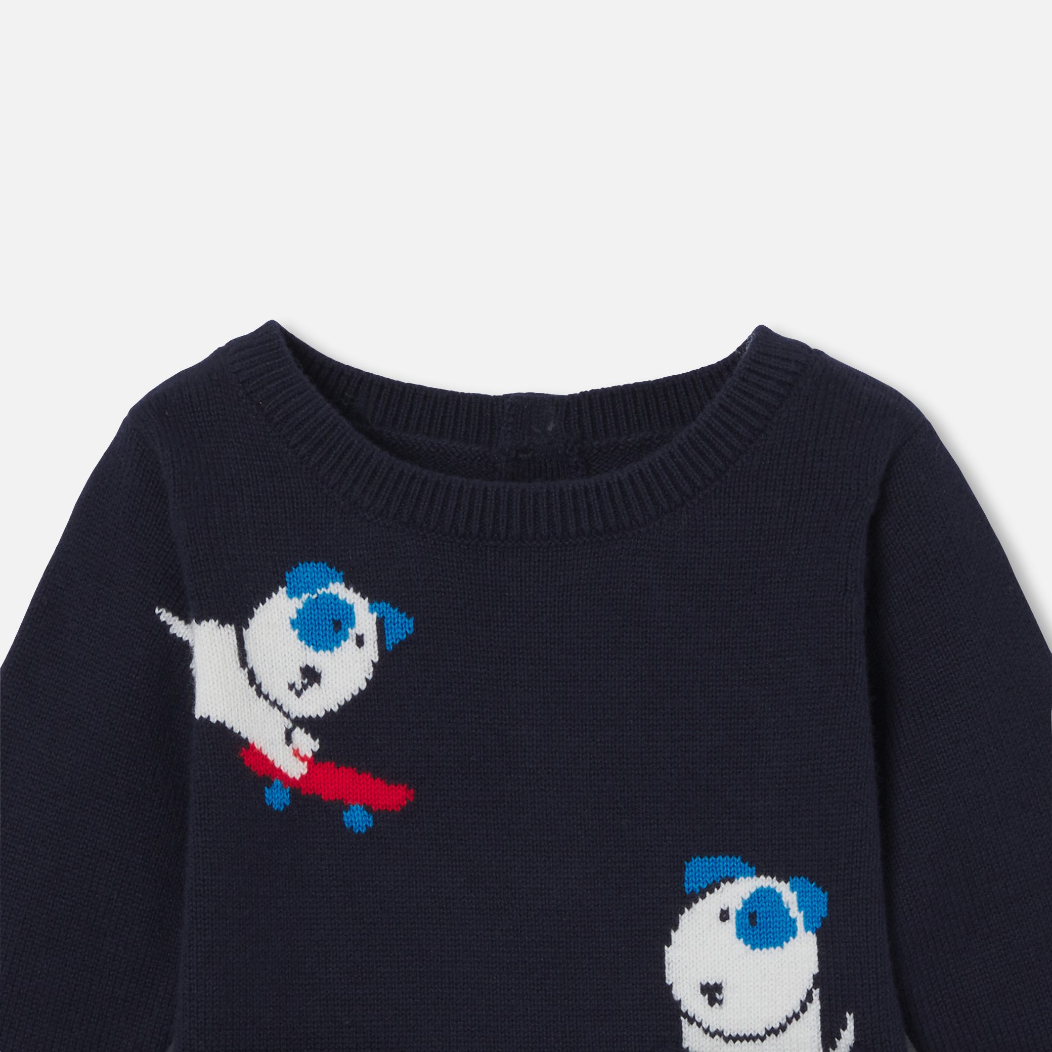 Baby Boy Knitted Jumpsuit - Image 3