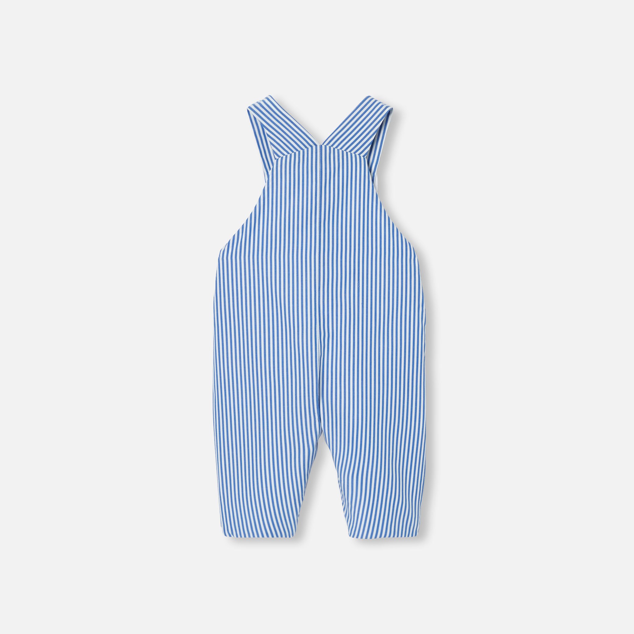 Baby Boy Overalls In Poplin - Image 2
