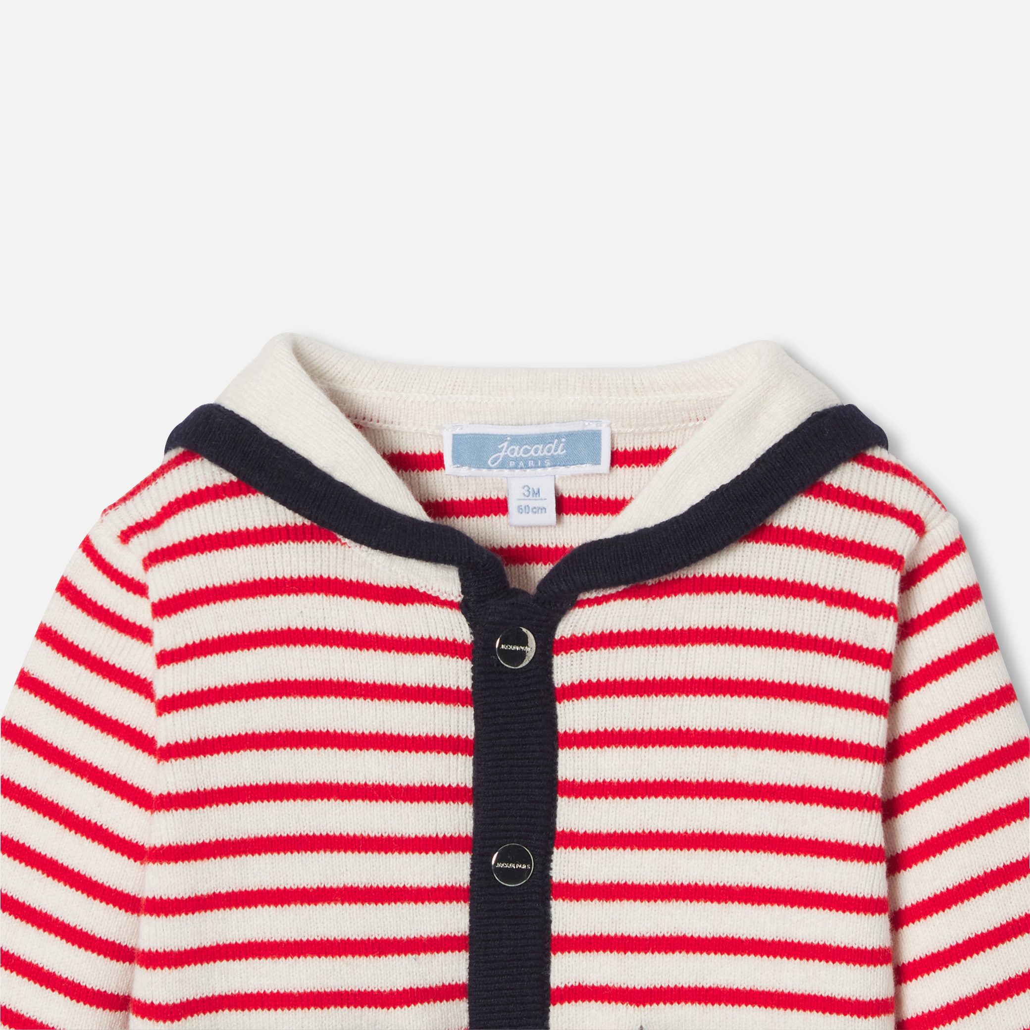 Baby Boy Cardigan With A Sailor Collar - Image 3