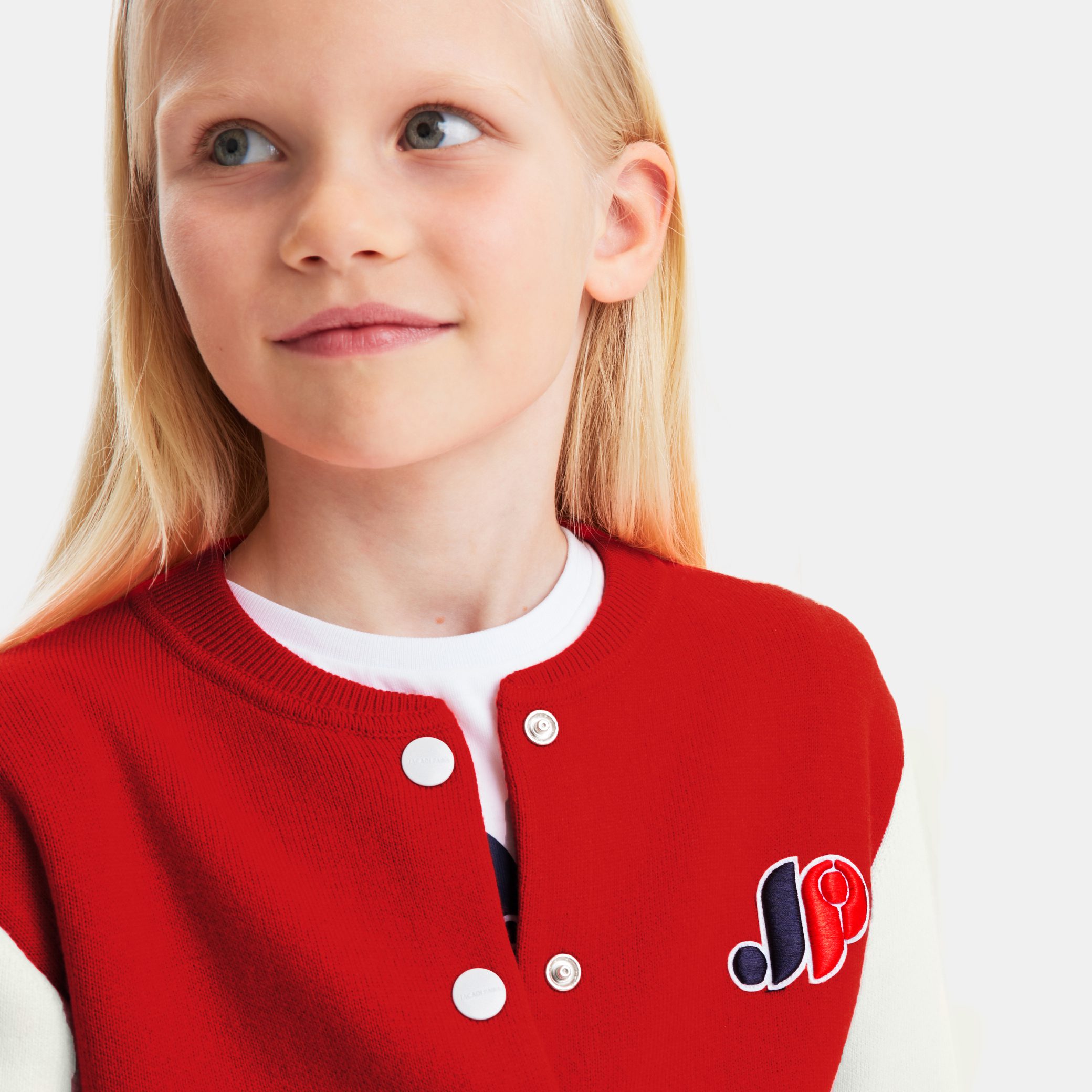 Girl Knitted Varsity Jacket - Image 2