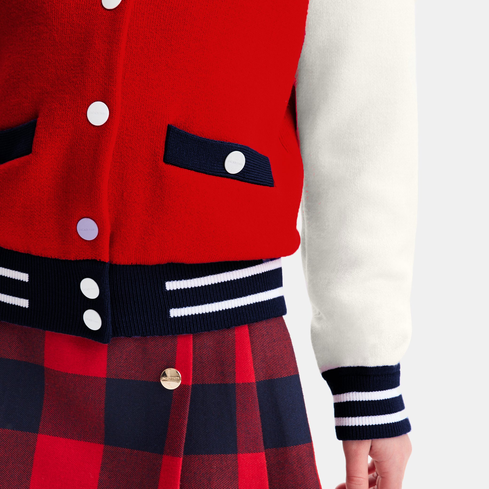 Girl Knitted Varsity Jacket - Image 3
