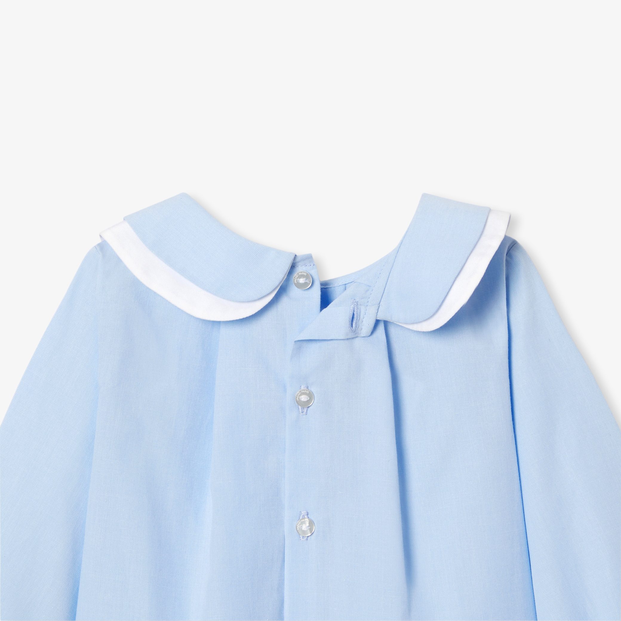 Baby girl blouse in cotton fil à fil - Gracieuse - Image 3