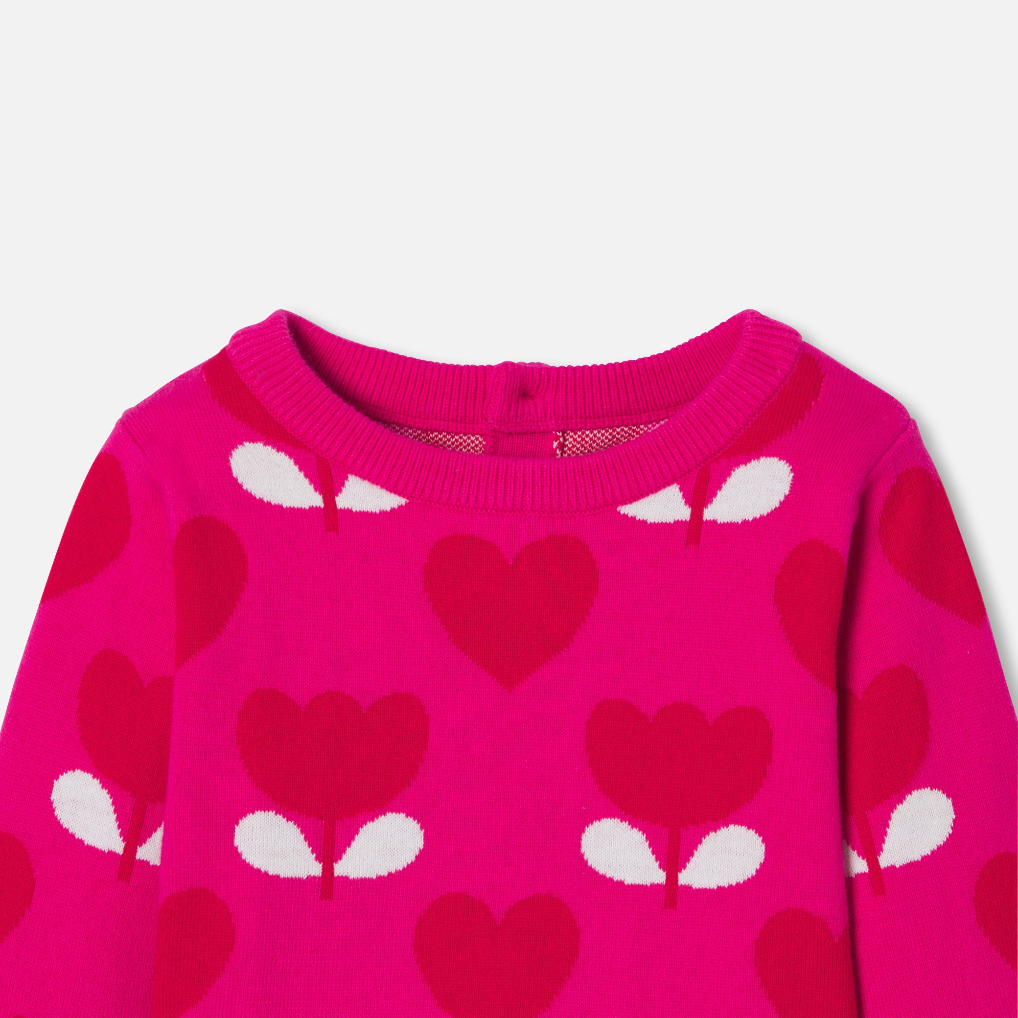 Baby Girl Sweater In Jacquard Knit - Image 3