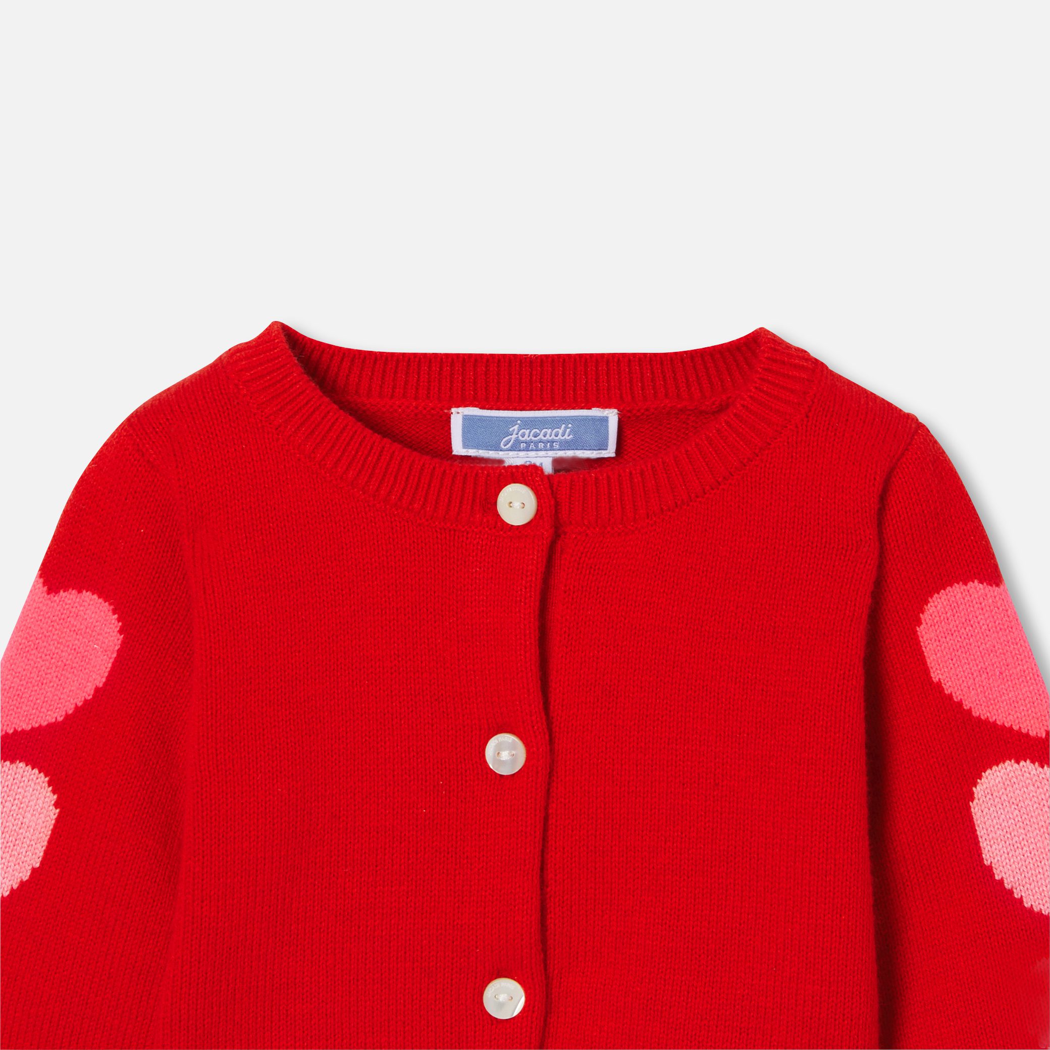 Baby Girl Cardigan With Hearts - Image 3