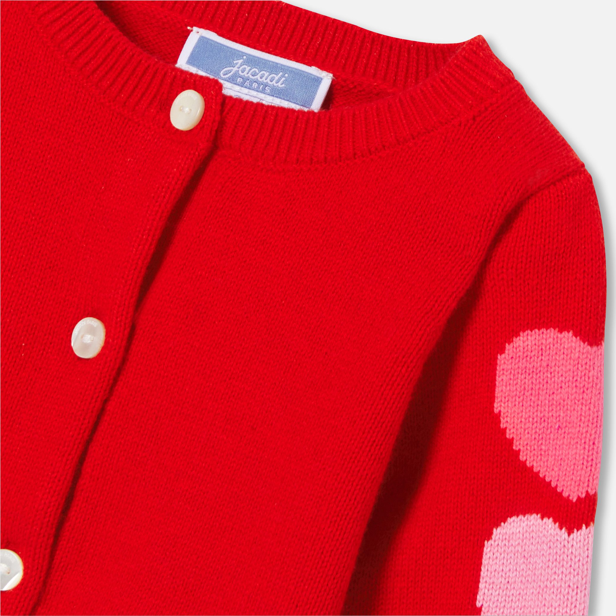 Baby Girl Cardigan With Hearts - Image 4