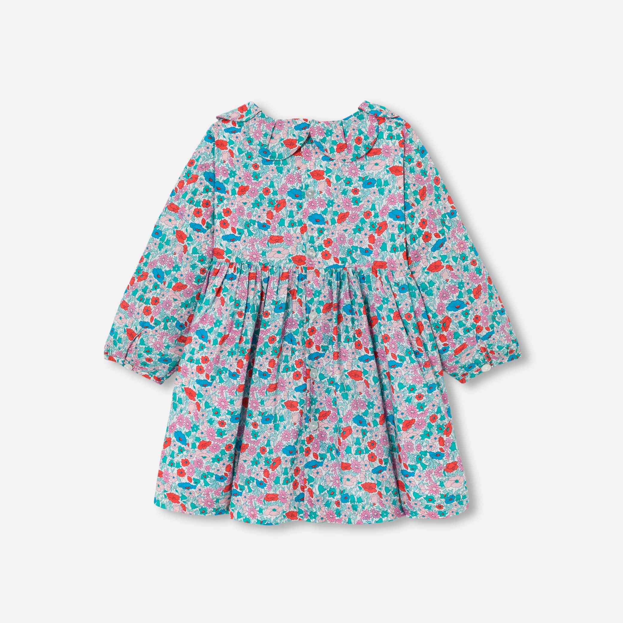 Baby Girl Dress In Liberty Fabric - Image 2