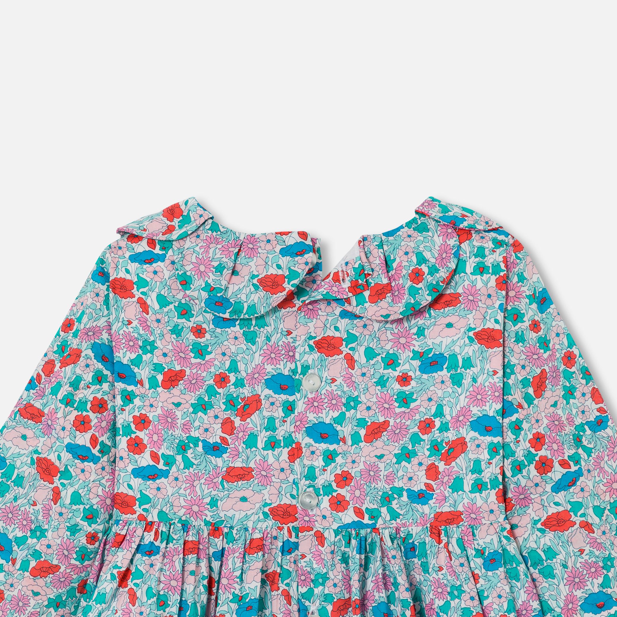 Baby Girl Dress In Liberty Fabric - Image 4