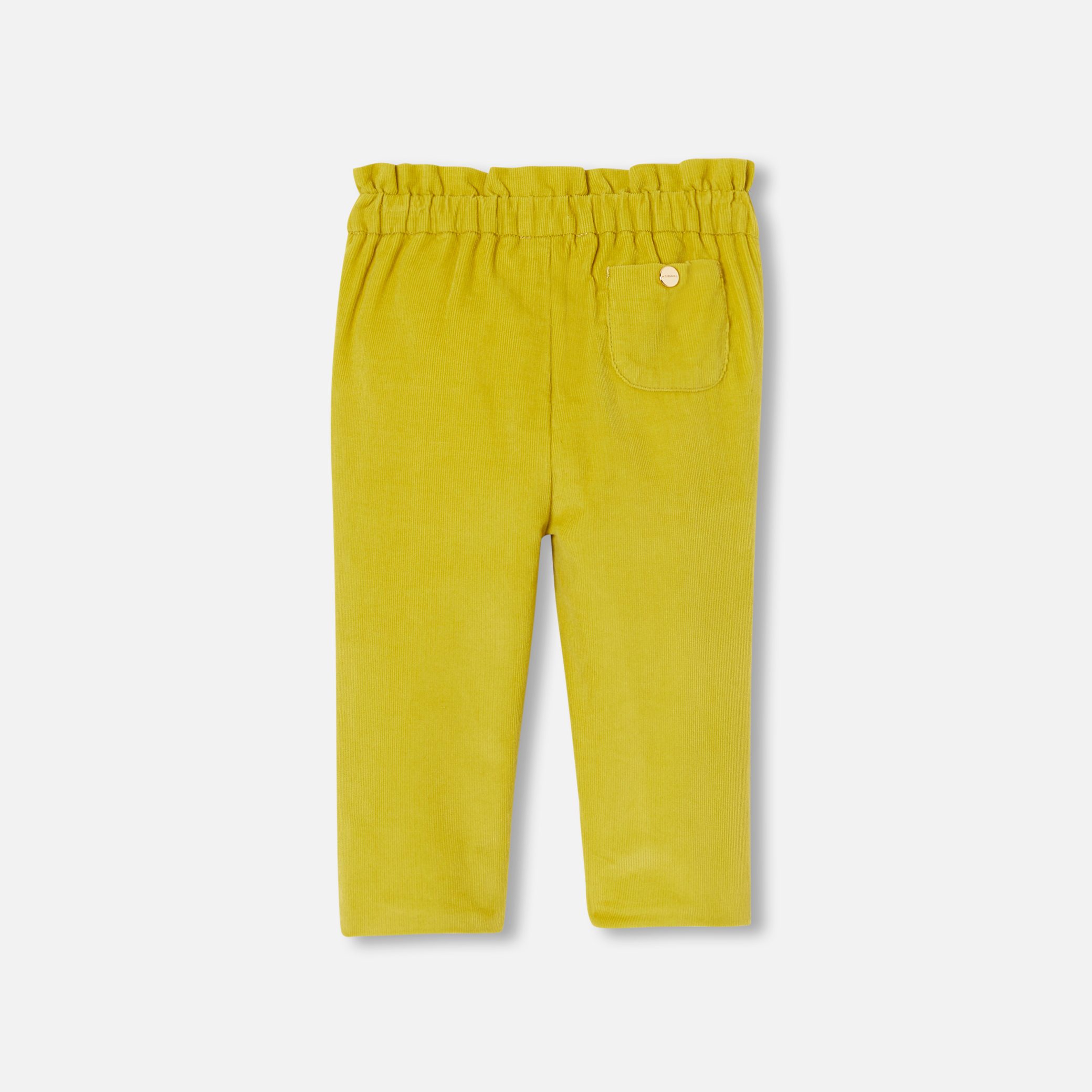 Baby Girl Velour Pants - Cumin - Image 2