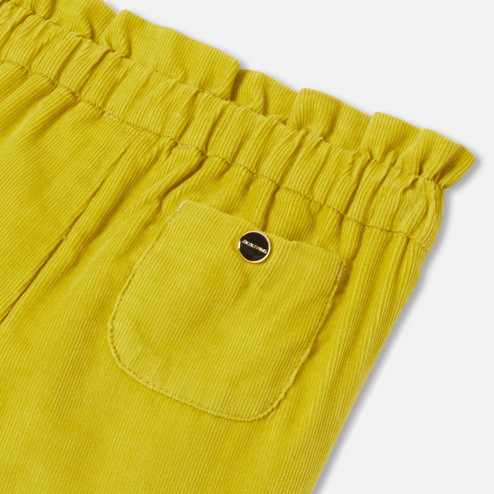 Baby Girl Velour Pants - Cumin - Image 4