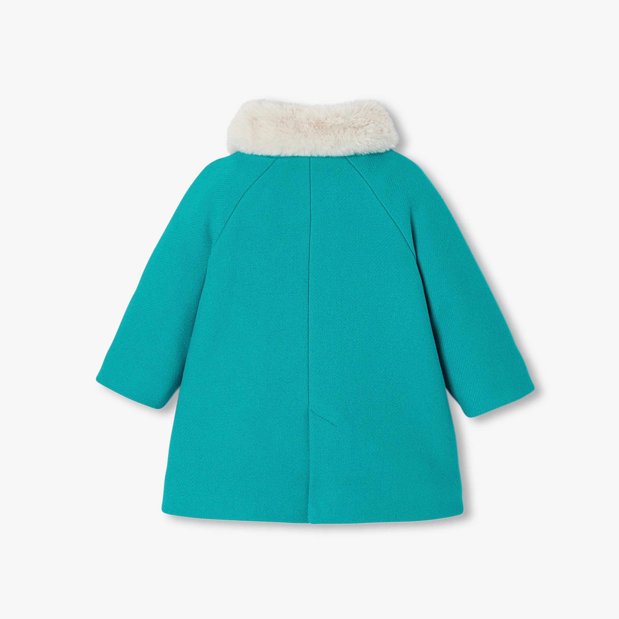 Baby Girl Coat In Wool Cloth - Image 2