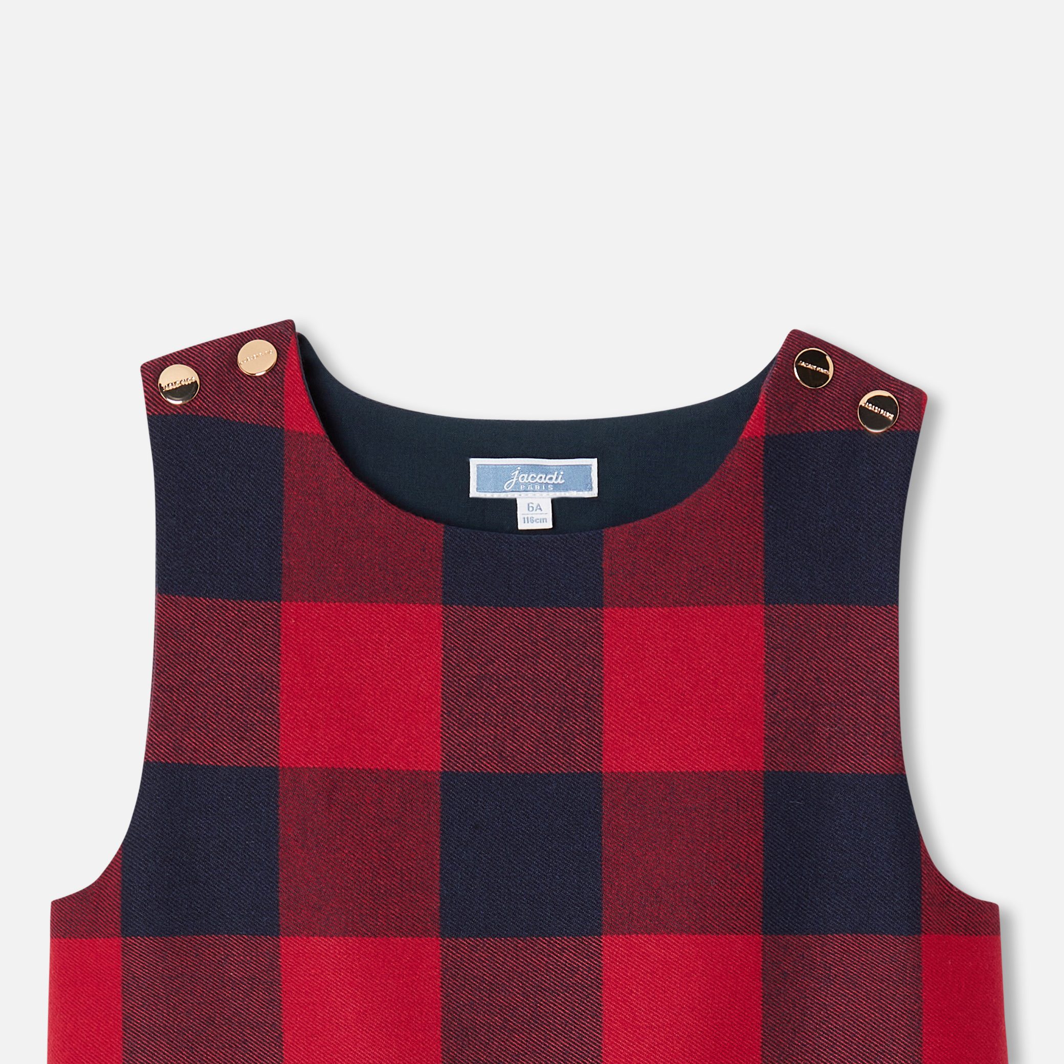 Girl Flannel Pinafore Dress - Image 6