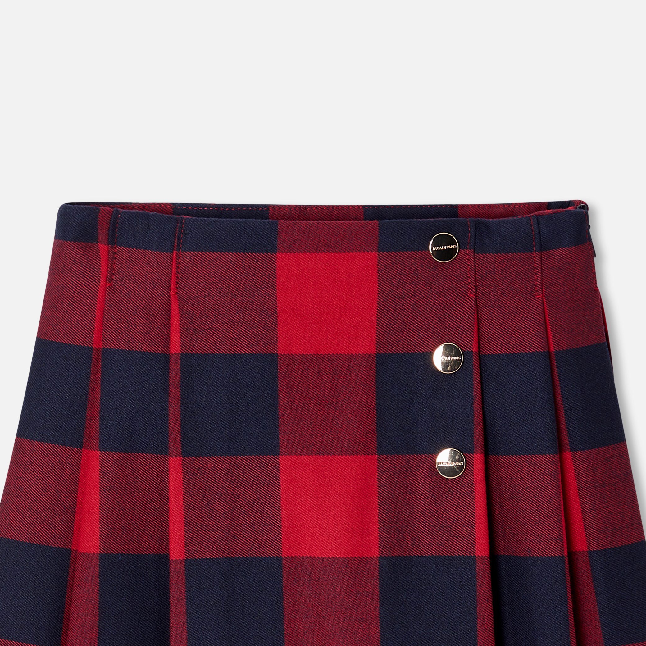 Girl Maxi Check Skirt - Image 4