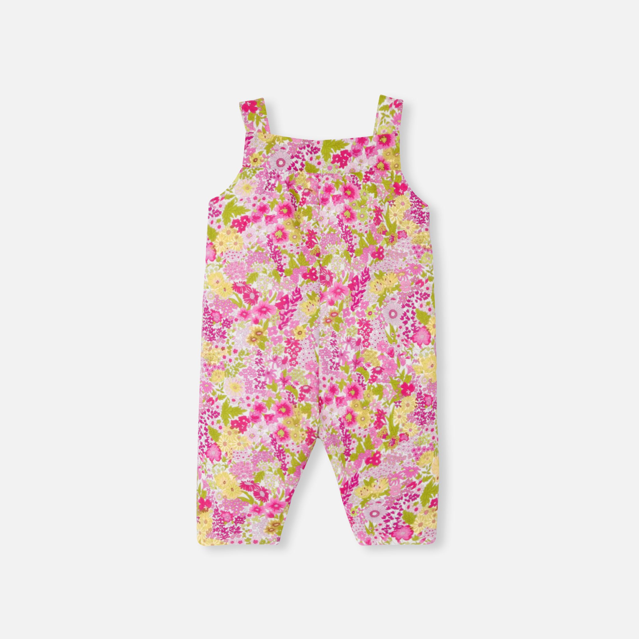 Baby Girl Overalls In Liberty Fabric - Image 2