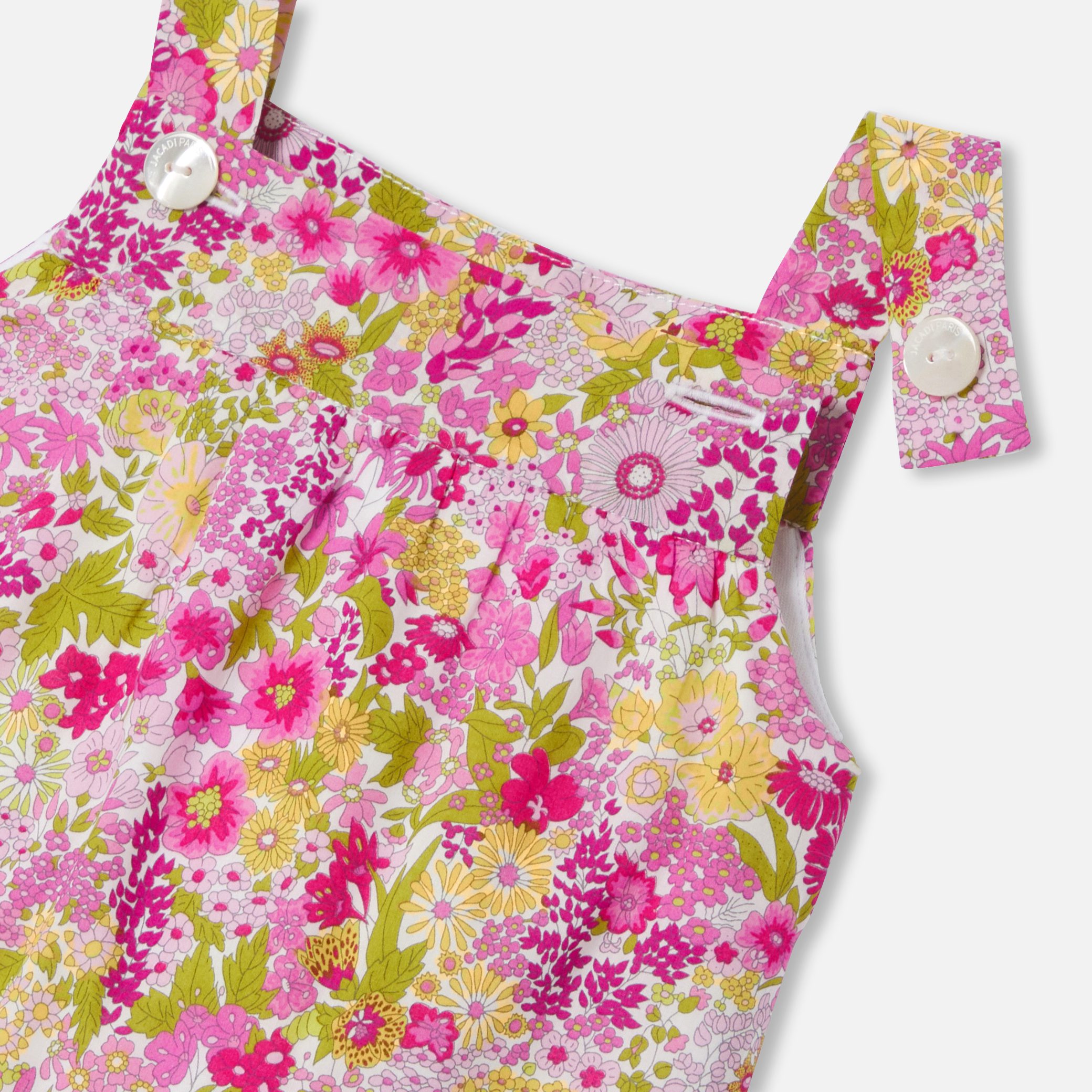 Baby Girl Overalls In Liberty Fabric - Image 4
