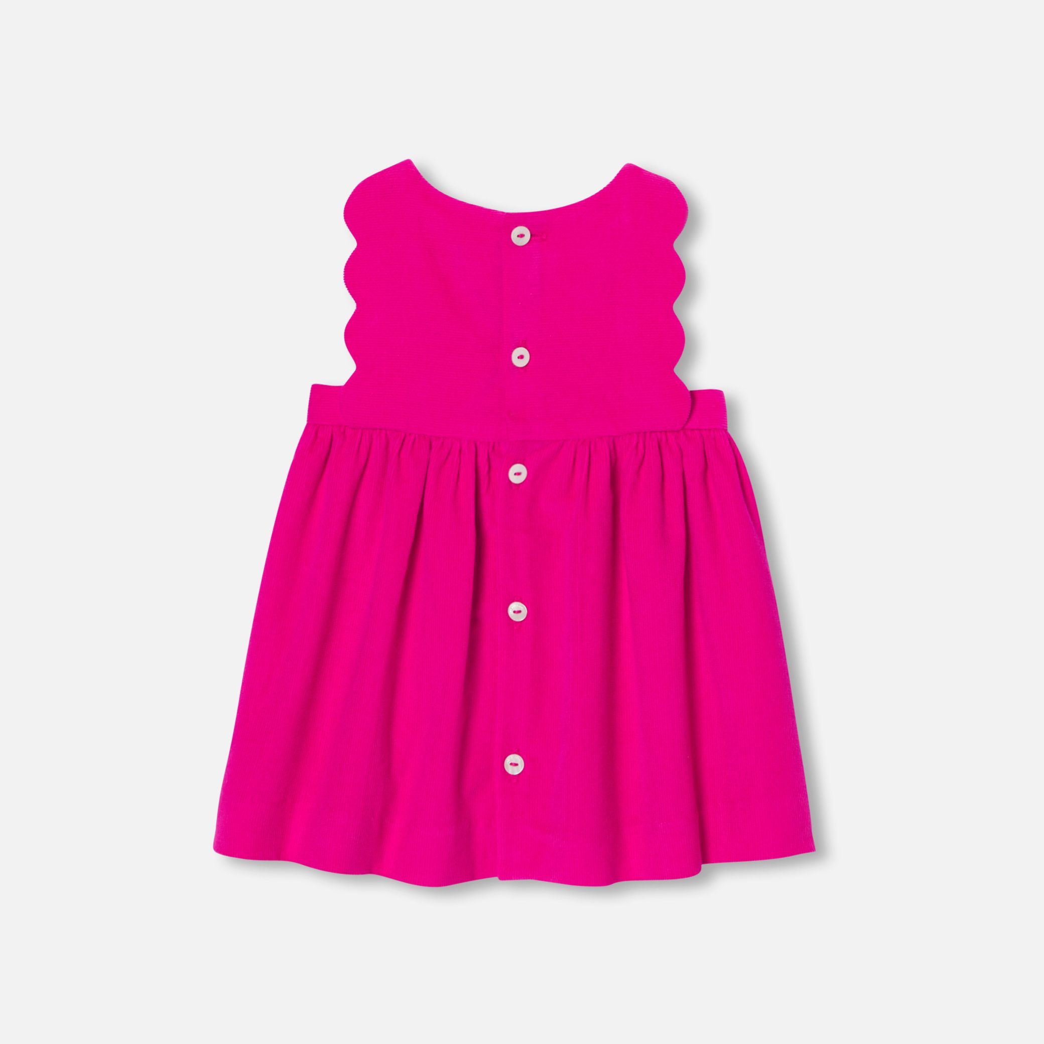 Baby Girl Velvet Pinafore Dress - Image 2