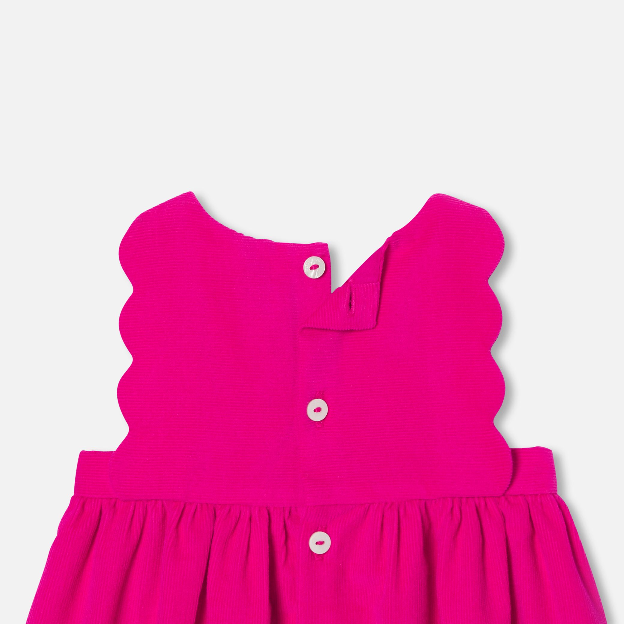 Baby Girl Velvet Pinafore Dress - Image 4