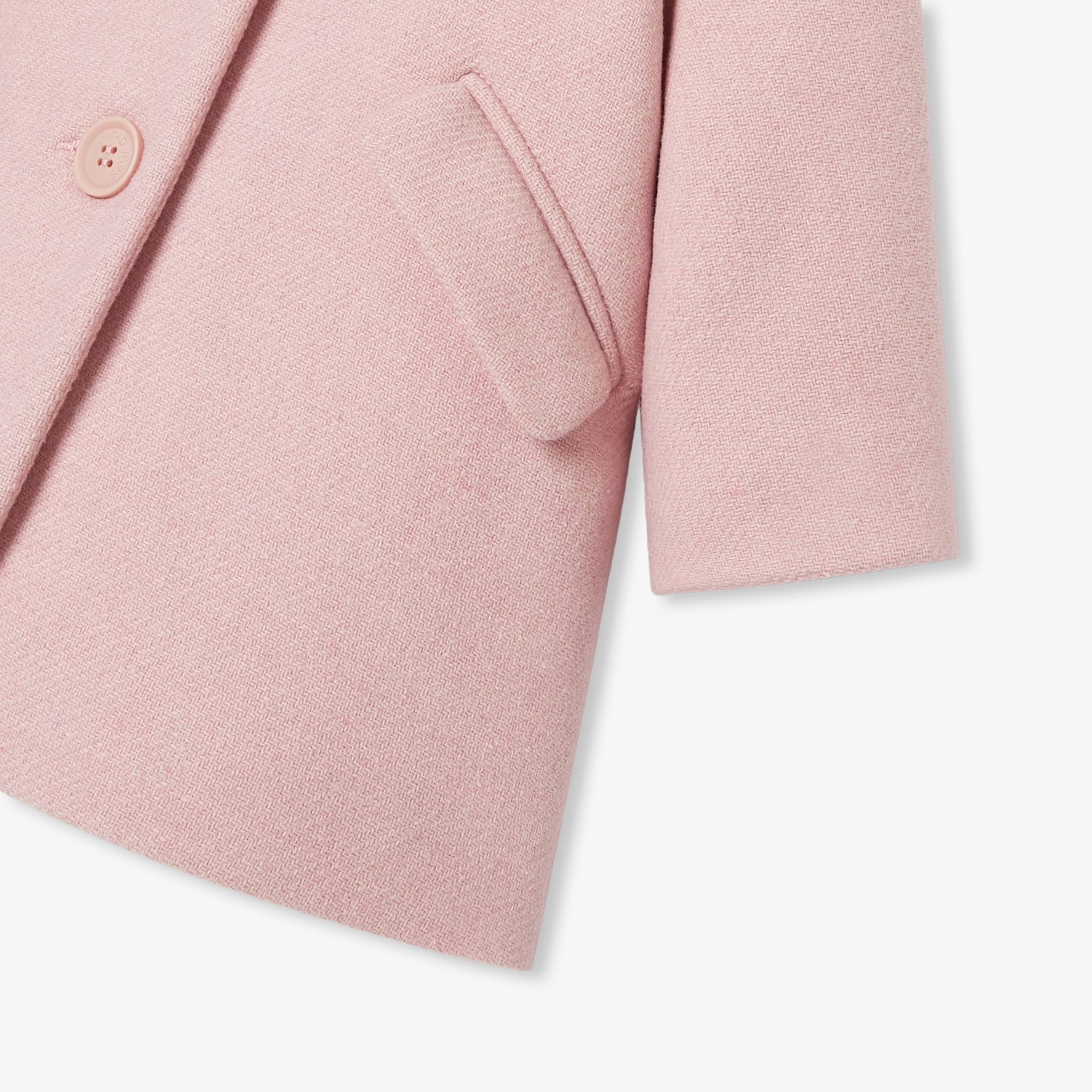 Baby Girl Coat In Wool Cloth - Image 7