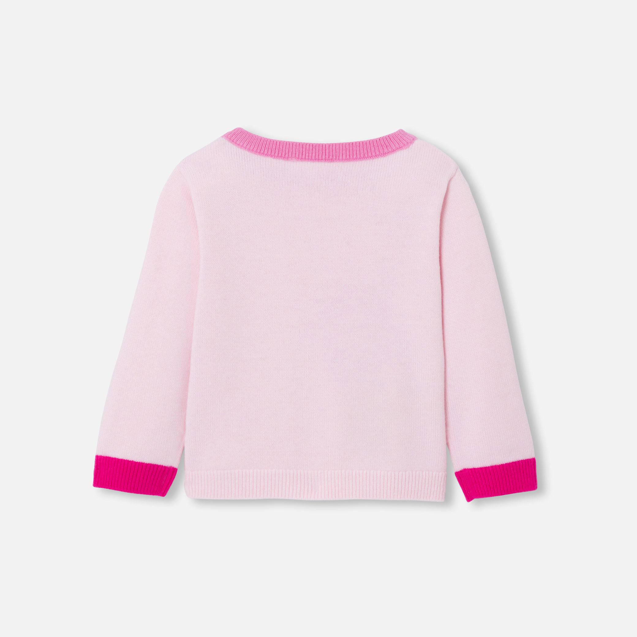 Baby Girl Intarsia  Flower Sweater - Image 2