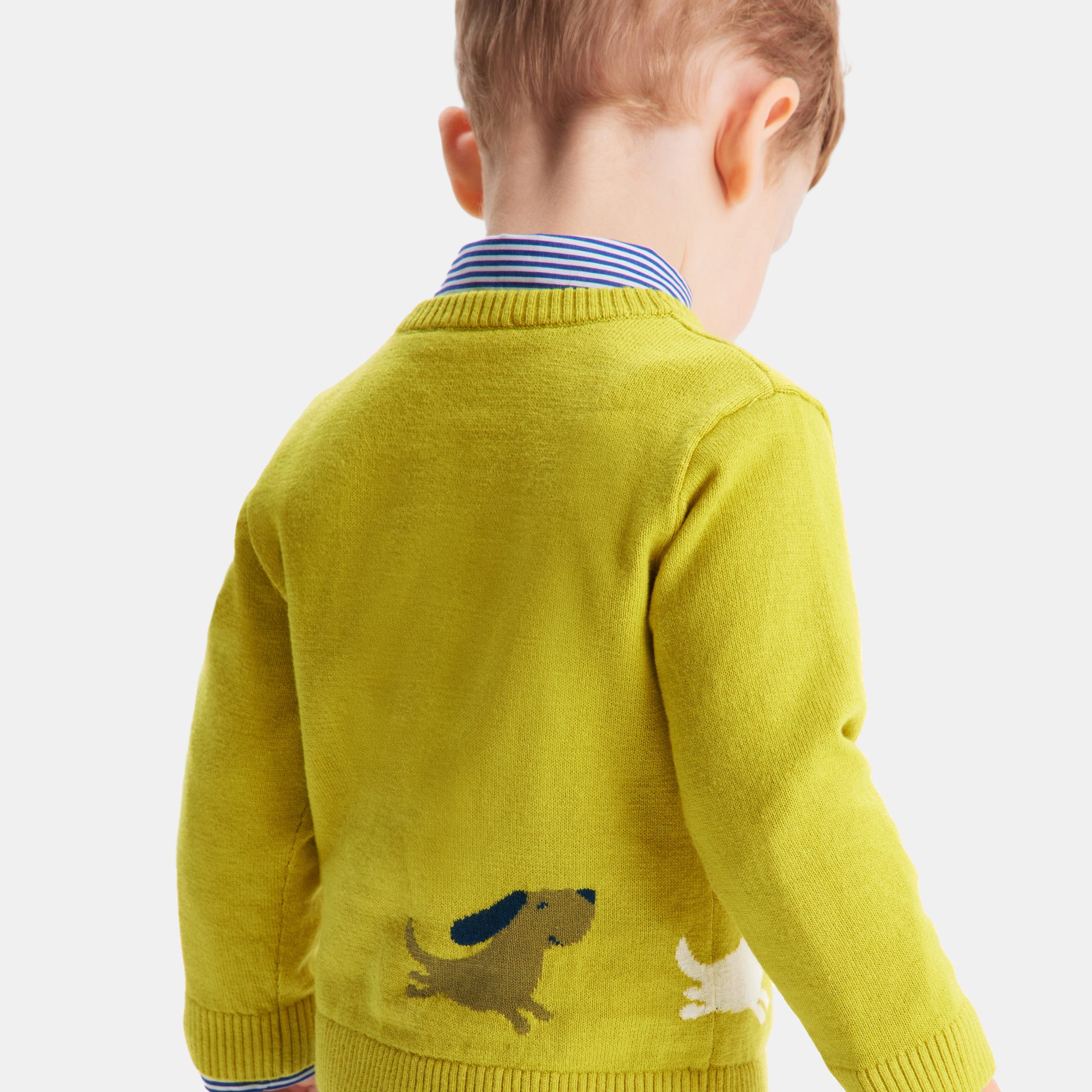 Fancy Intarsia Baby Boy Sweater - Image 2