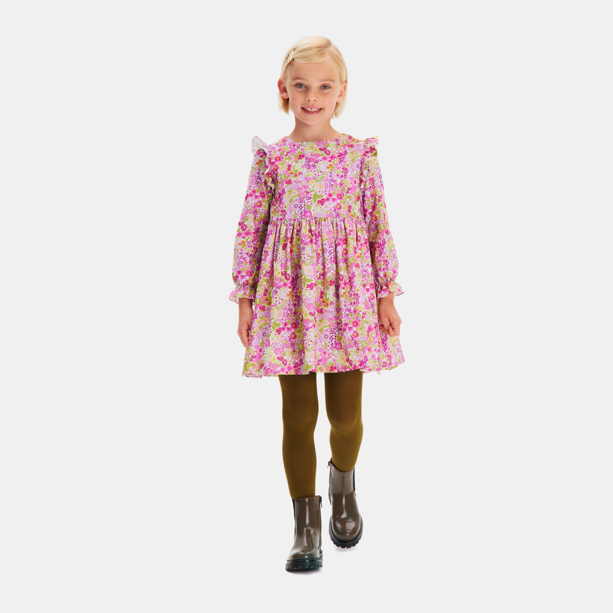 Girl Dress In Liberty Fabric