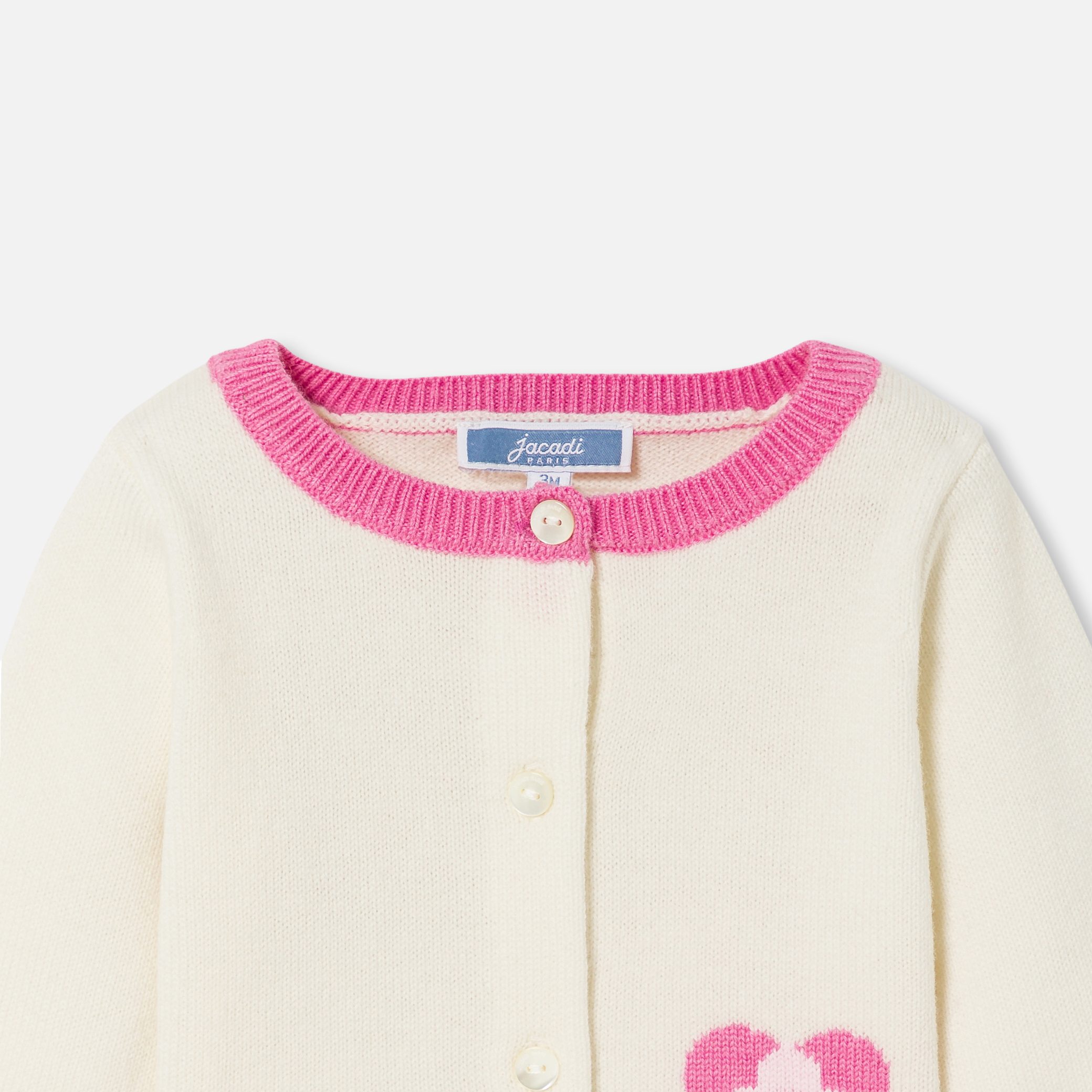 Baby Girl Cardigan In Jersey - Image 3