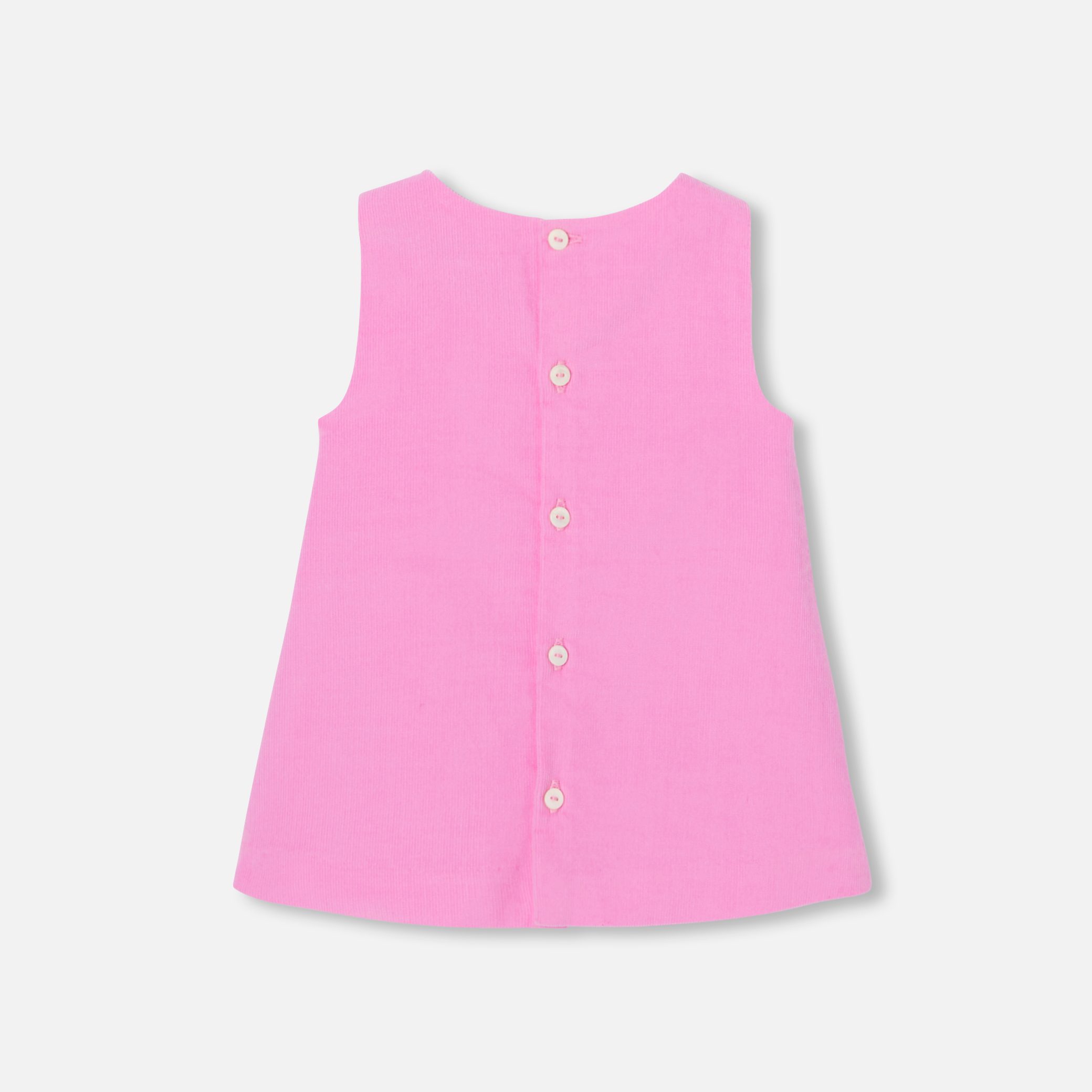 Baby Girl Velvet Pinafore Dress - Image 2