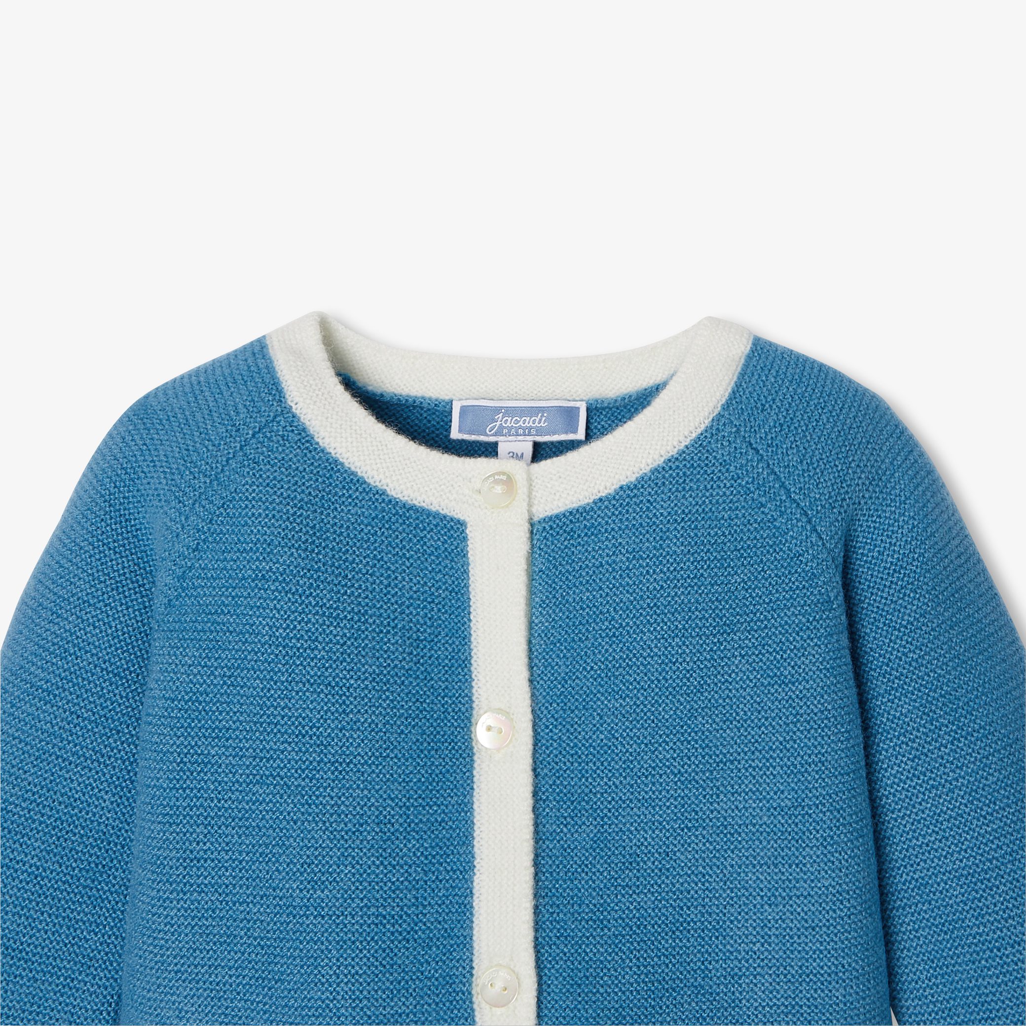 Baby Knitted Cardigan in Garter Stitch - Image 3