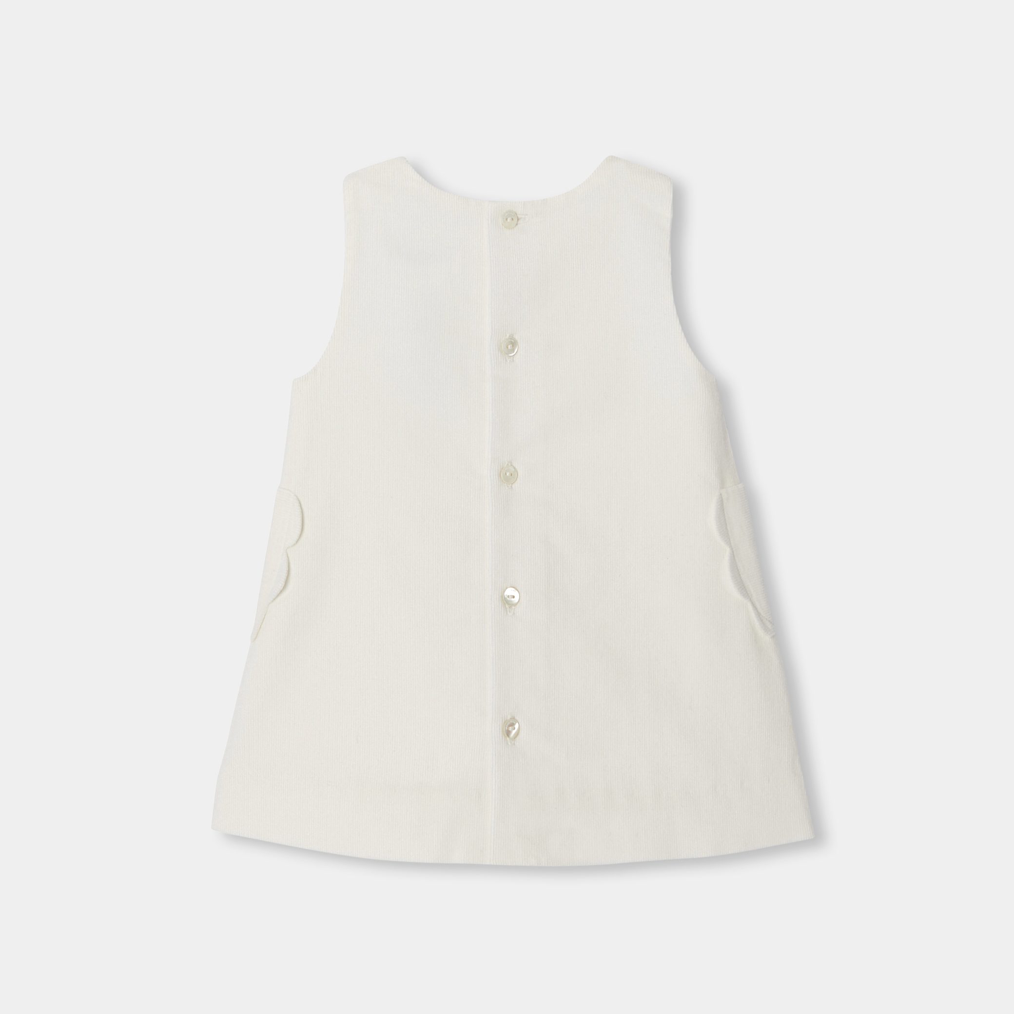 Baby Girl Velvet Pinafore Dress - Image 2