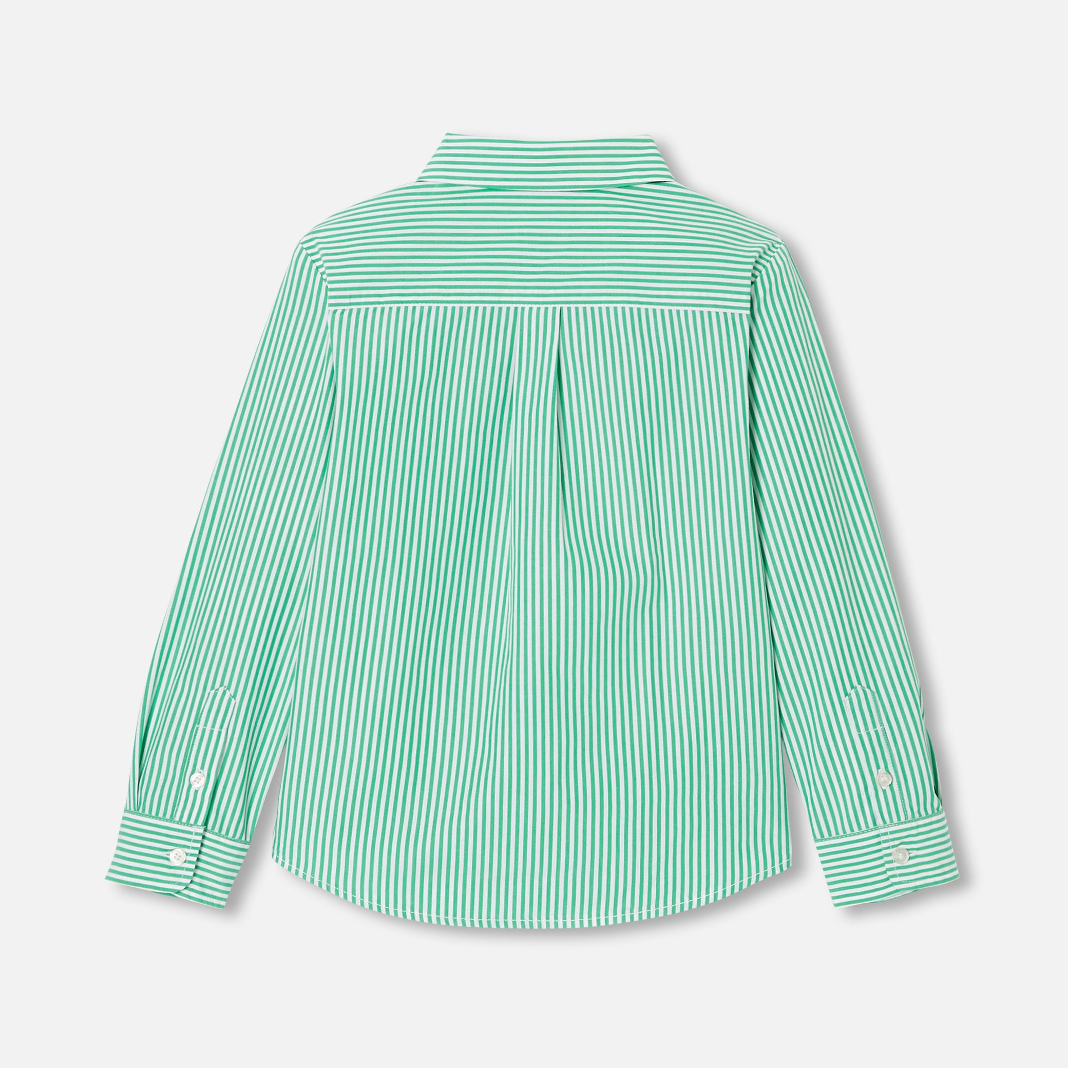 Boy Striped Poplin Shirt - Image 2