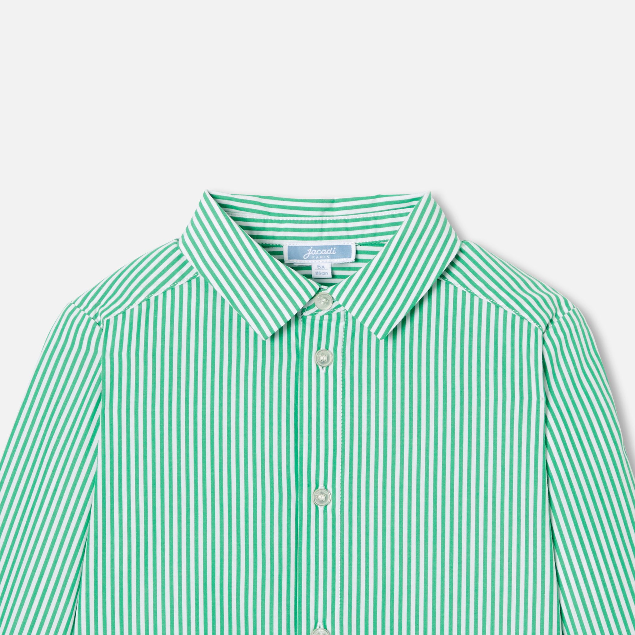Boy Striped Poplin Shirt - Image 3