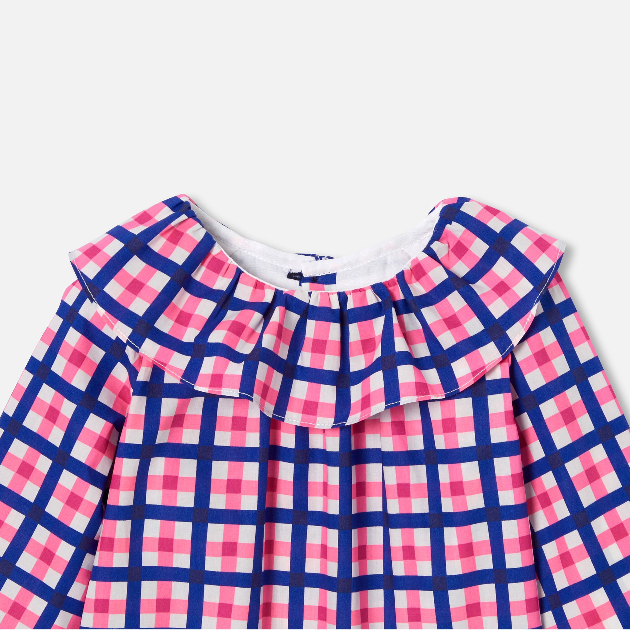 Baby Girl Checked  Blouse - Image 6