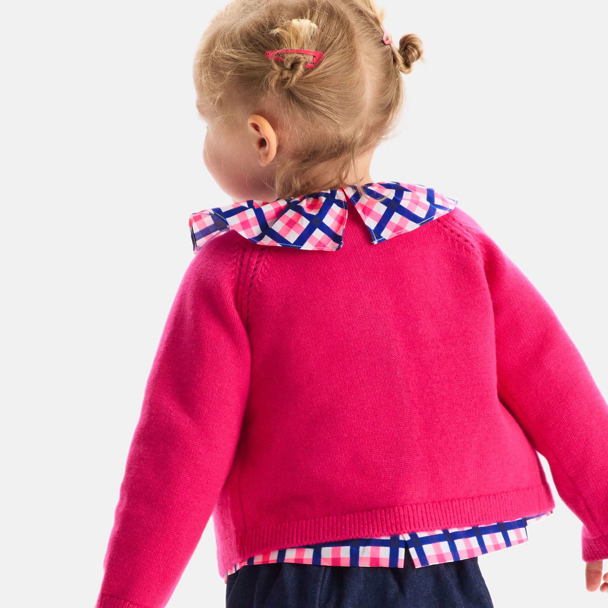 Baby Girl Checked  Blouse - Image 3