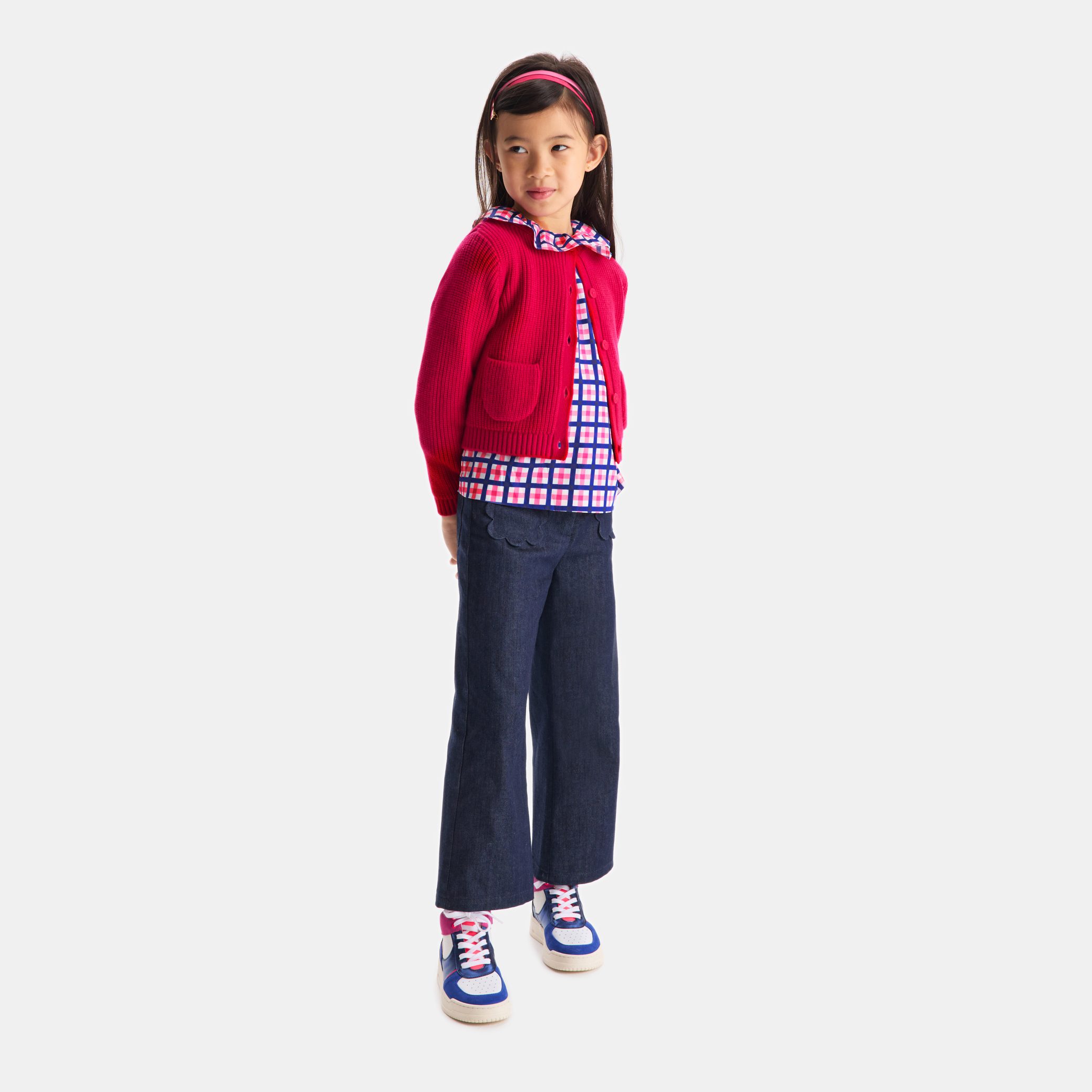 Girl Gingham Blouse - Image 3